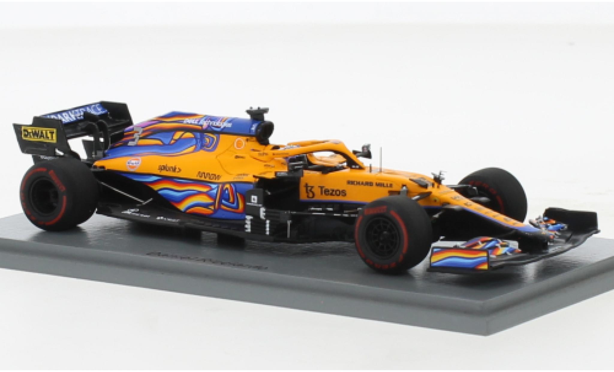 McLaren F1 1/43 Spark MCL35M No.3 Team Formel 1 GP Abu Dhabi 2021 modelauto