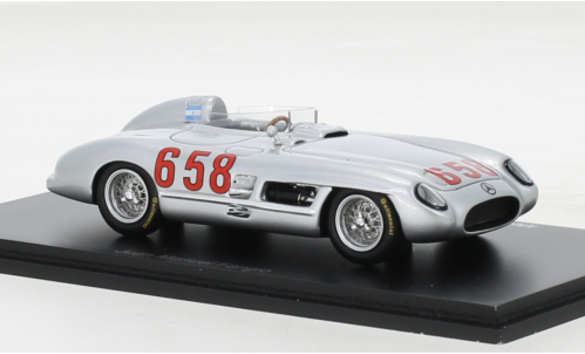 Mercedes 300 1/43 Spark SLR No.658 Mille Miglia 1955 modelauto