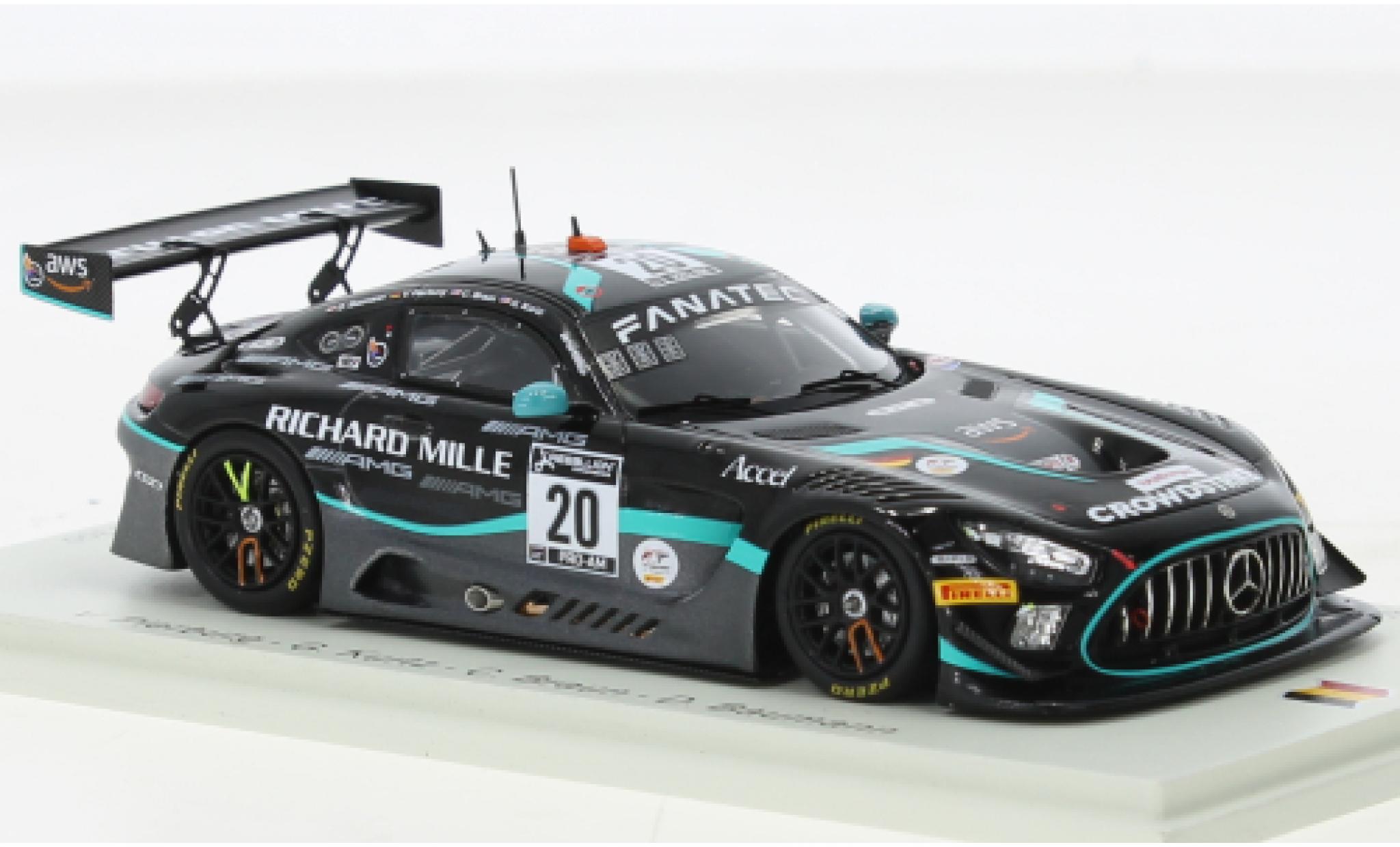 Mercedes AMG GT 1/43 Spark 3 No.20 SPS Automotive Performance 24h Spa 2021 modelauto