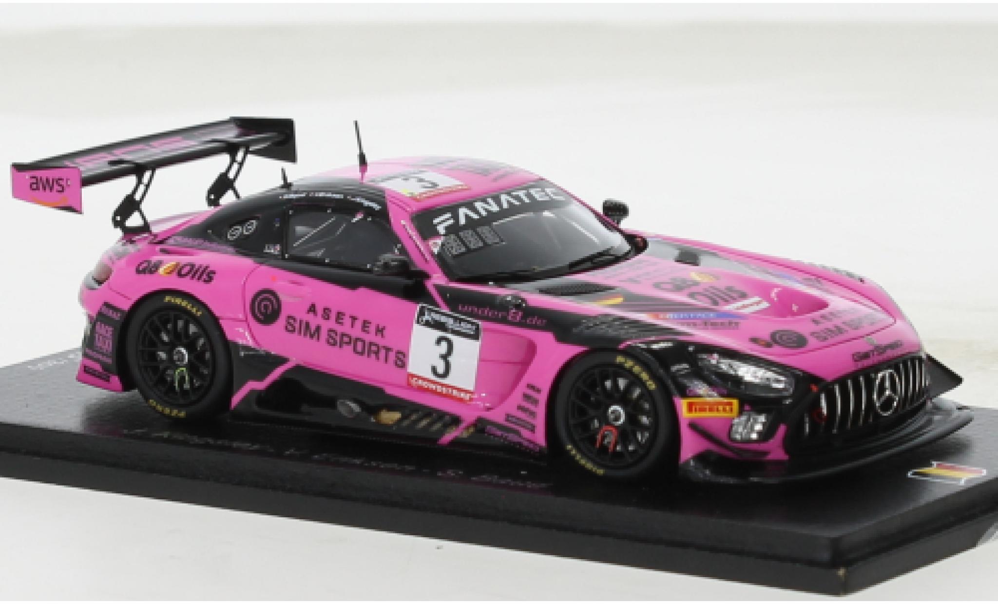 Mercedes AMG GT 1/43 Spark 3 No.3 Team GetSpeed 24h Spa 2022 modelauto