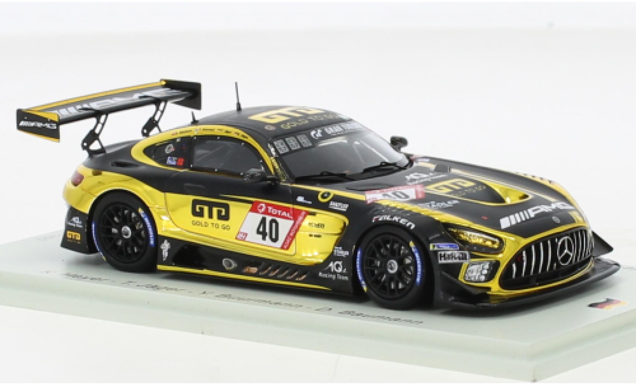Mercedes AMG GT 1/43 Spark 3 No.40 10Q Racing Team 24h Nuerburgring 2021 modelauto