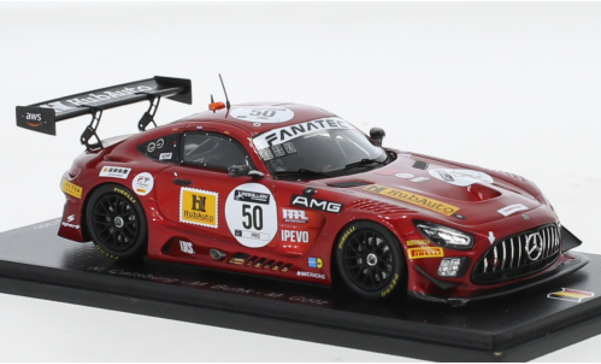 Mercedes AMG GT 1/43 Spark 3 No.50 Hub voiture 24h Spa 2021 modelauto
