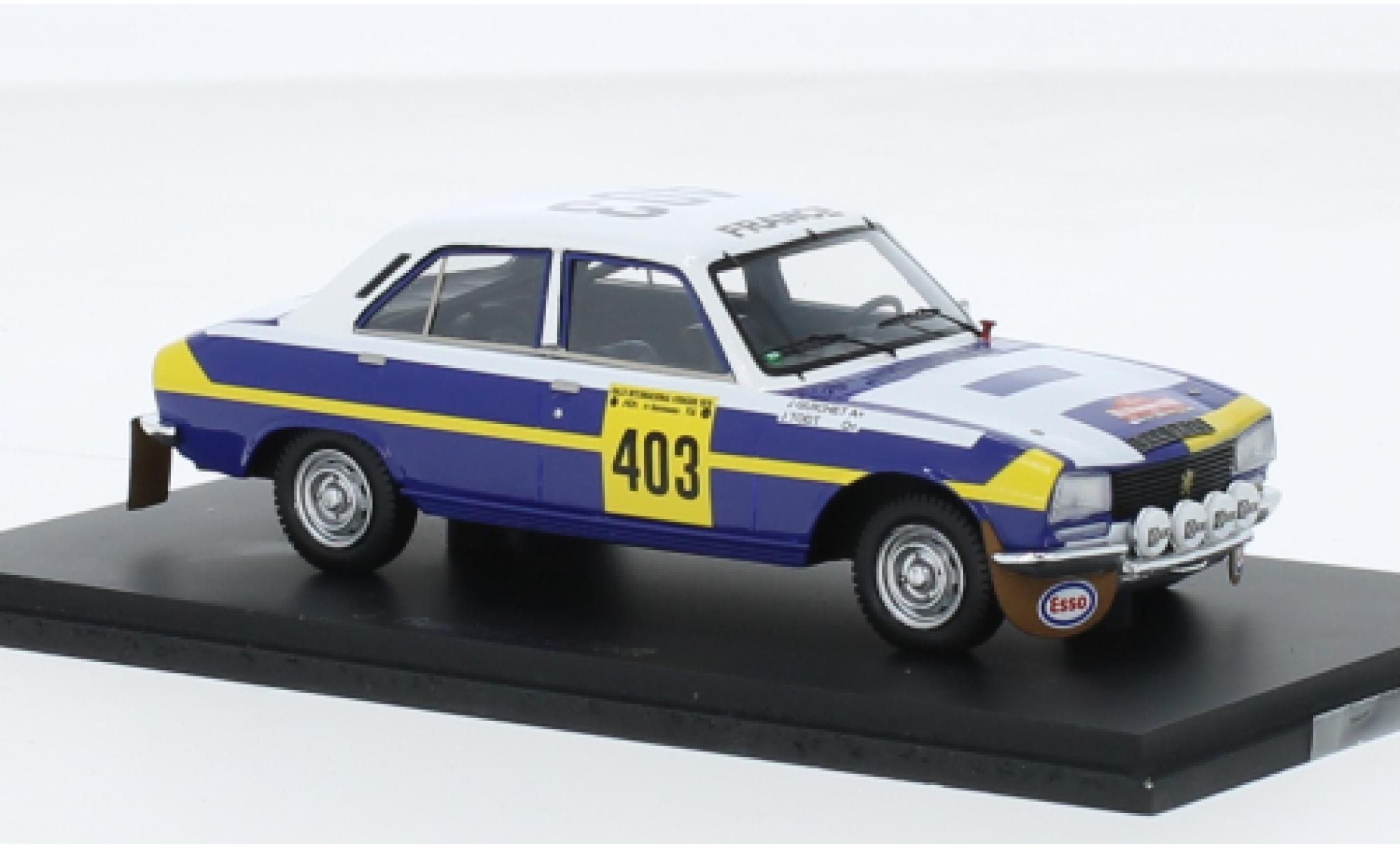 Peugeot 504 1/43 Spark No.403 Rally Codasur 1979 modelauto