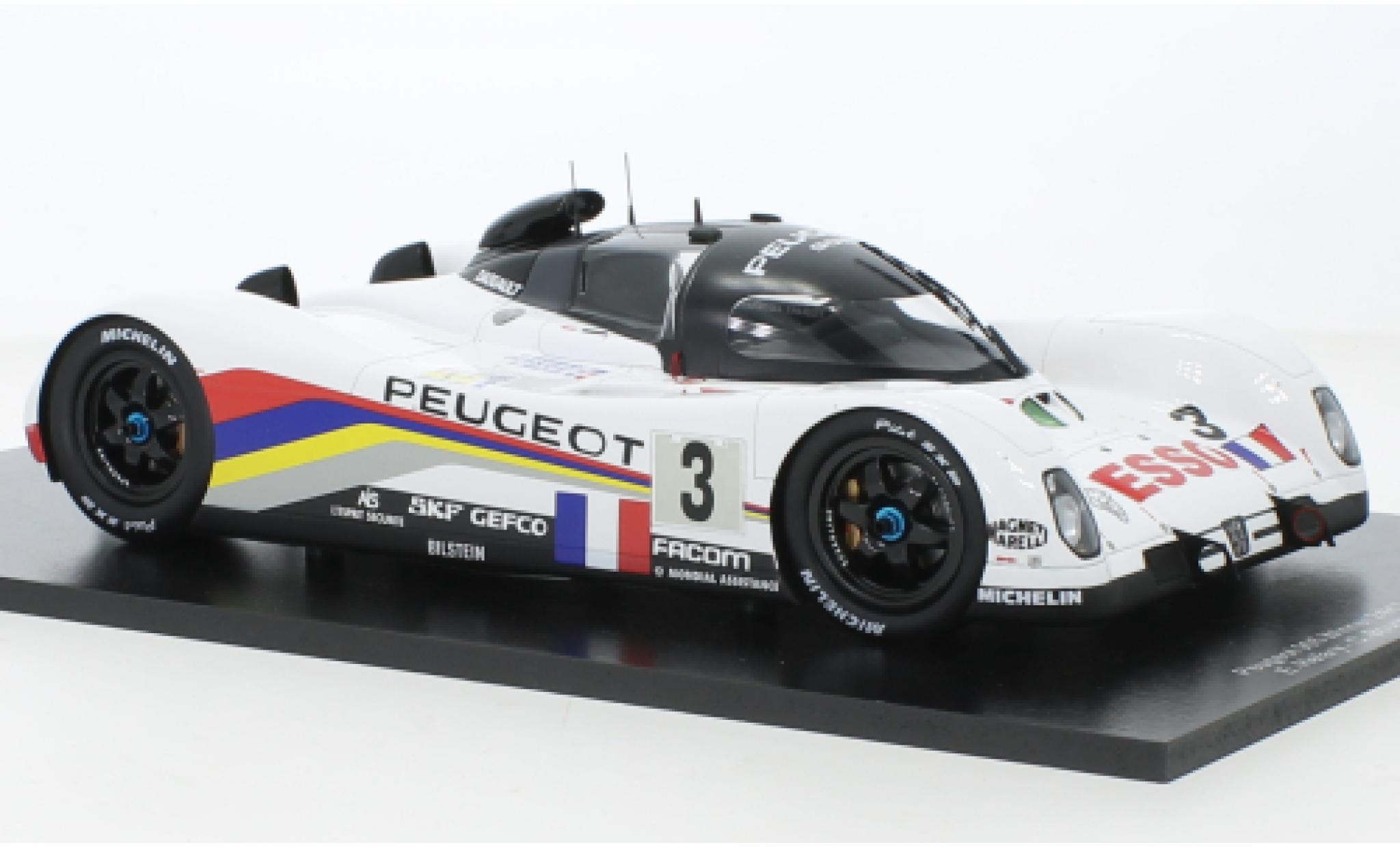 Peugeot 905 1/18 Spark No.3 Esso 24h Le Mans 1993 modelauto