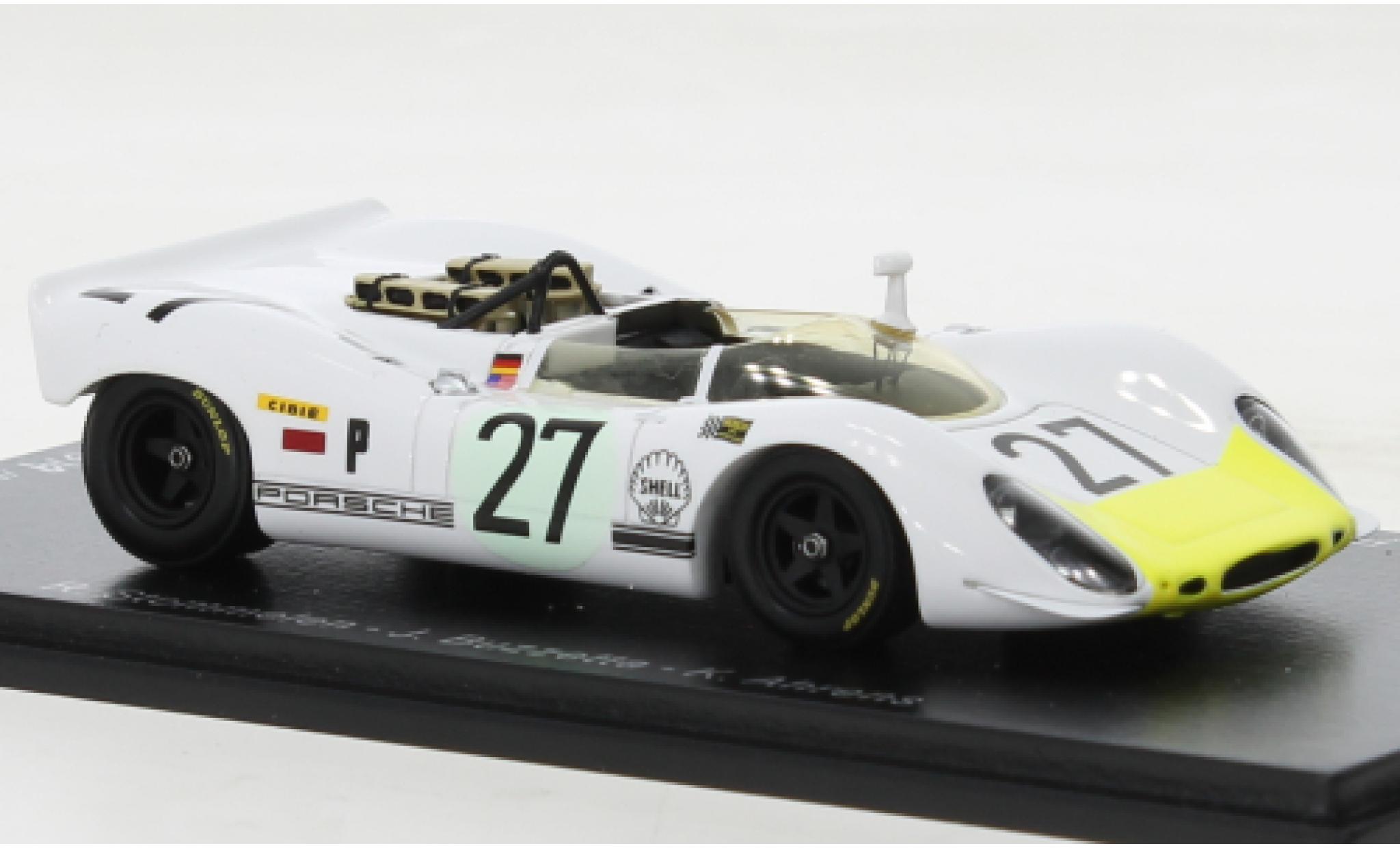 Porsche 908 1969 1/43 Spark -2 RHD No.1 12h Sebring modelauto