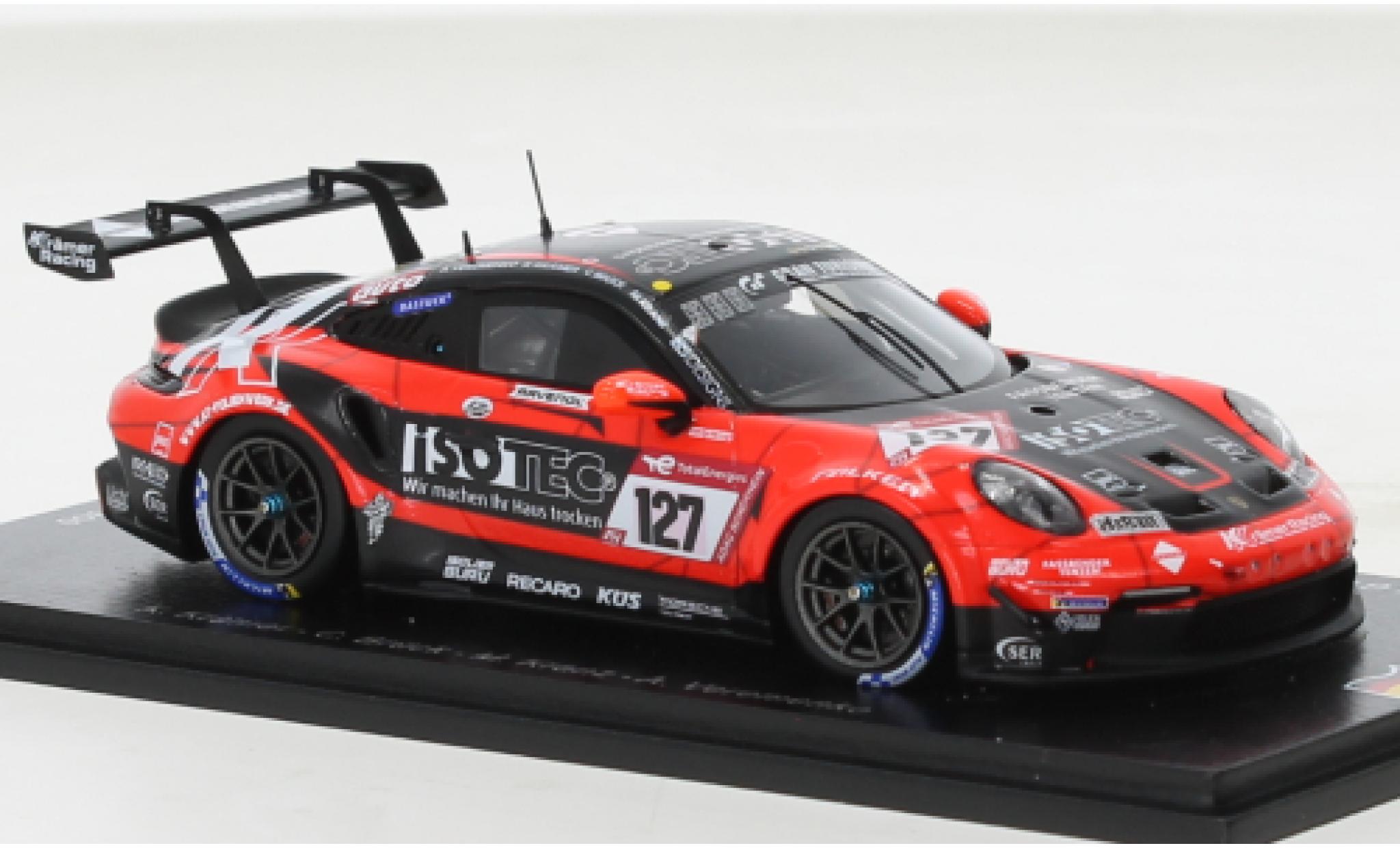Porsche 991 GT3 Cup 1/43 Spark 911  No.127 KKr&auml;mer Racing 24h N&uuml;rburgring 2022 modelauto