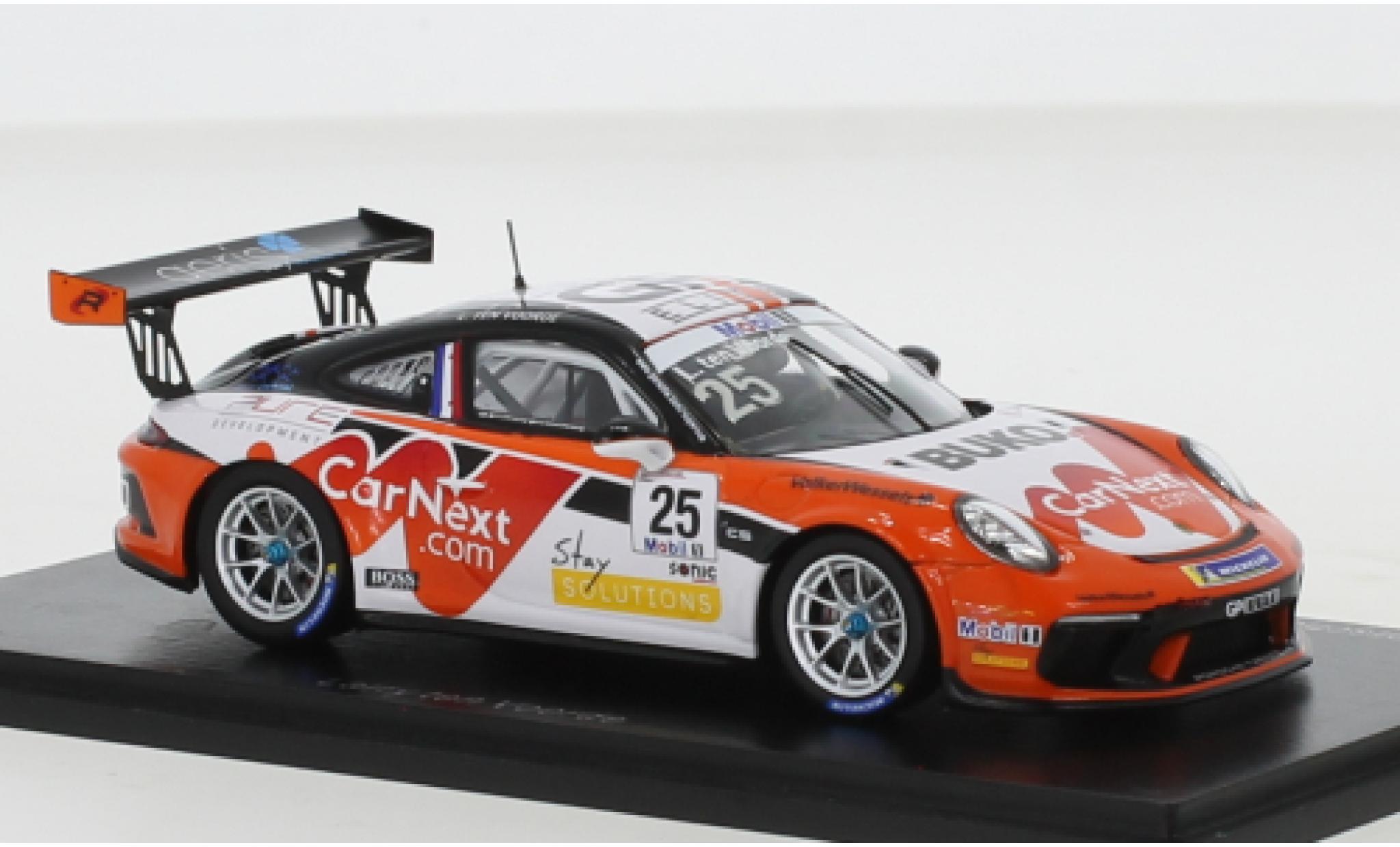 Porsche 992 GT3 1/43 Spark 911 (991) Cup No.25 Carrera Supercup 2020 modelauto