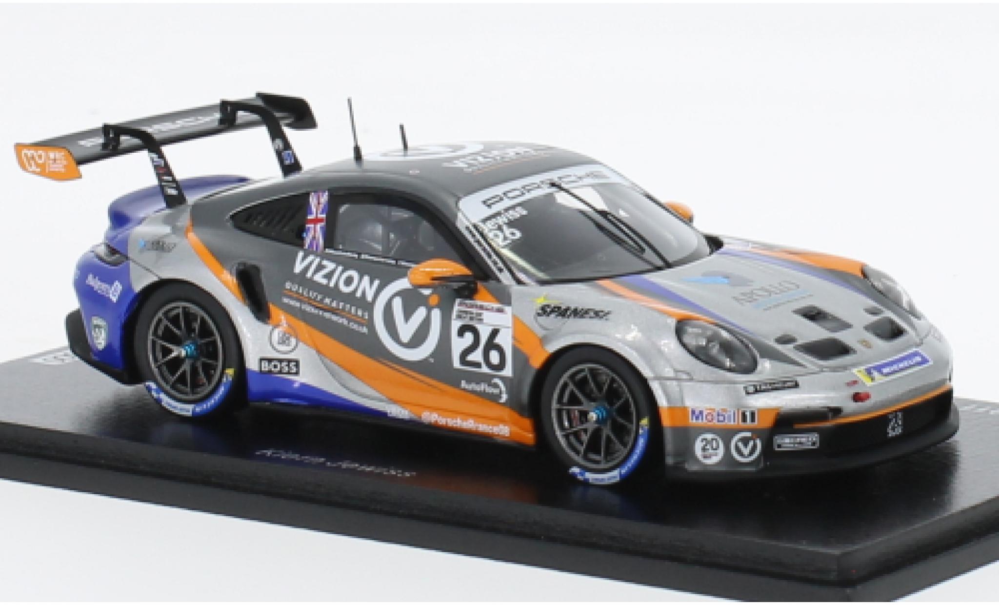 Porsche 991 GT3 Cup 1/43 Spark 911  No.26 Carrera Cup Great Britain 2022 modelauto