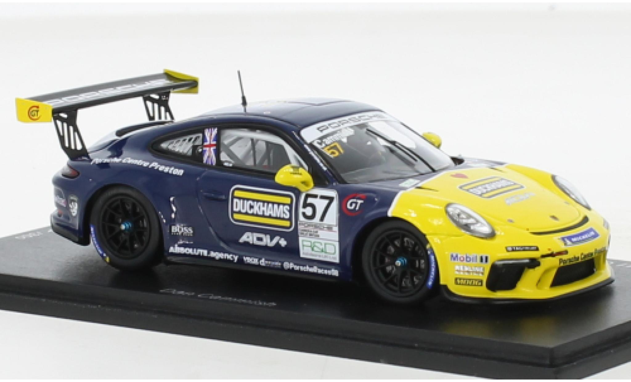 Porsche 991 GT3 Cup 1/43 Spark 911  No.57 Carrera Cup Great Britain 2021 modelauto