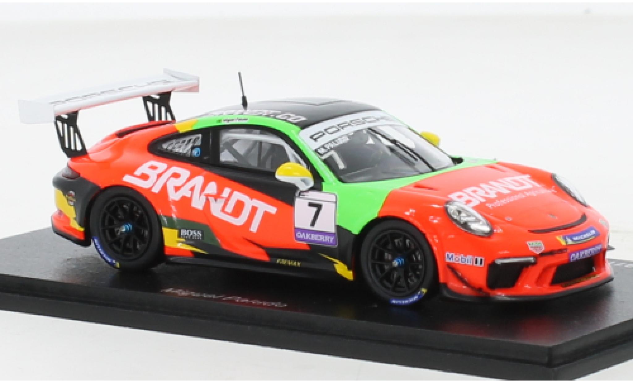 Porsche 991 GT3 Cup 1/43 Spark 911  No.7 Carrera Cup Brasilien 2021 modelauto