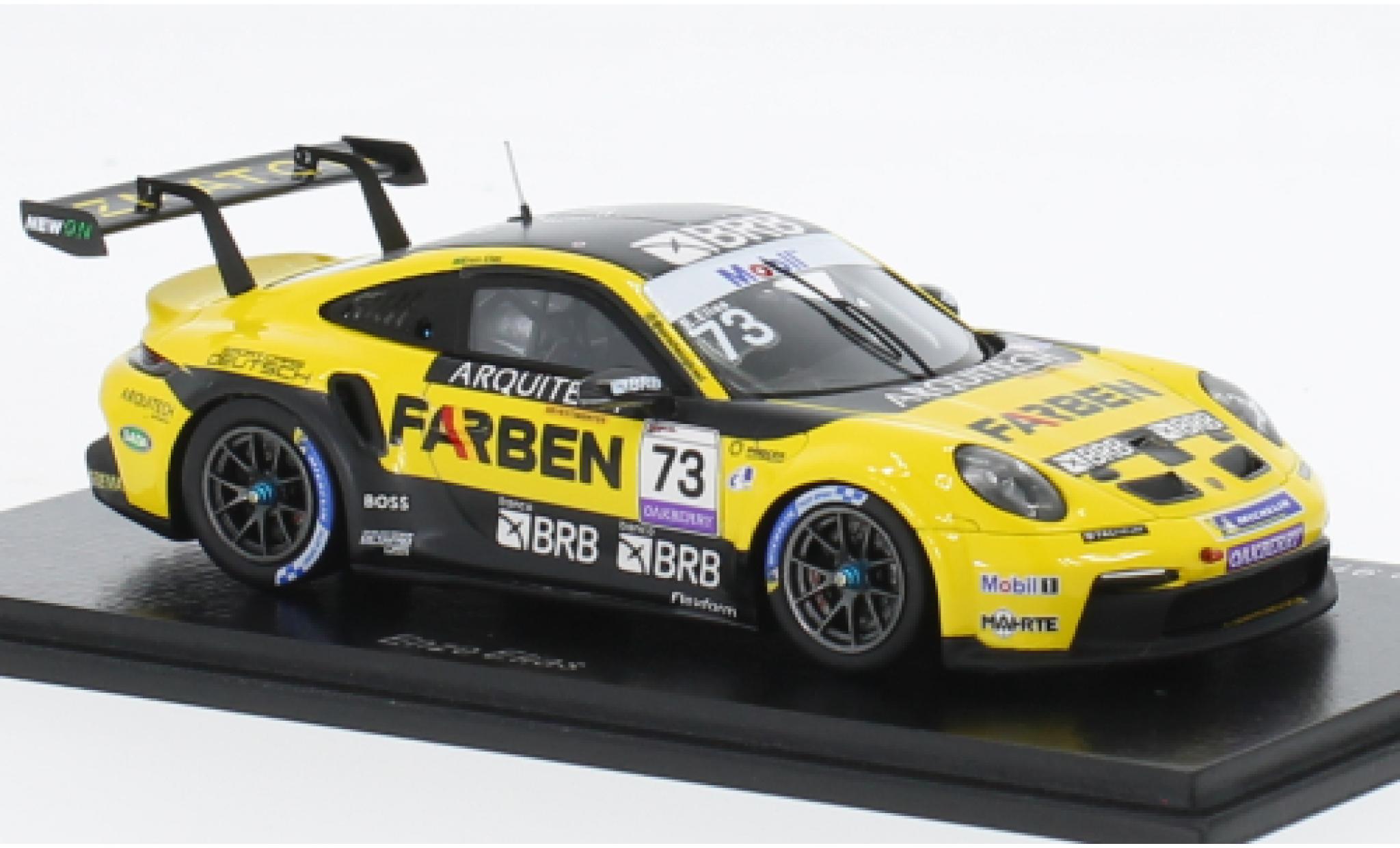 Porsche 991 GT3 Cup 1/43 Spark 911  No.73 Carrera Cup Br&eacute;sil 2022 modelauto