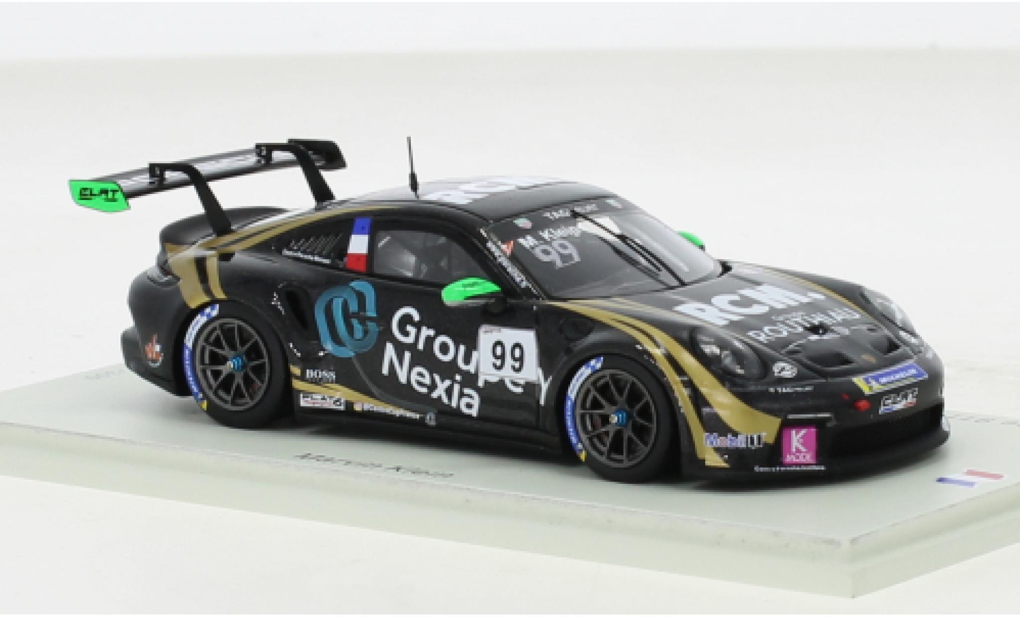 Porsche 991 GT3 Cup 1/43 Spark 911  No.99 Carrera Cup France 2021 modelauto