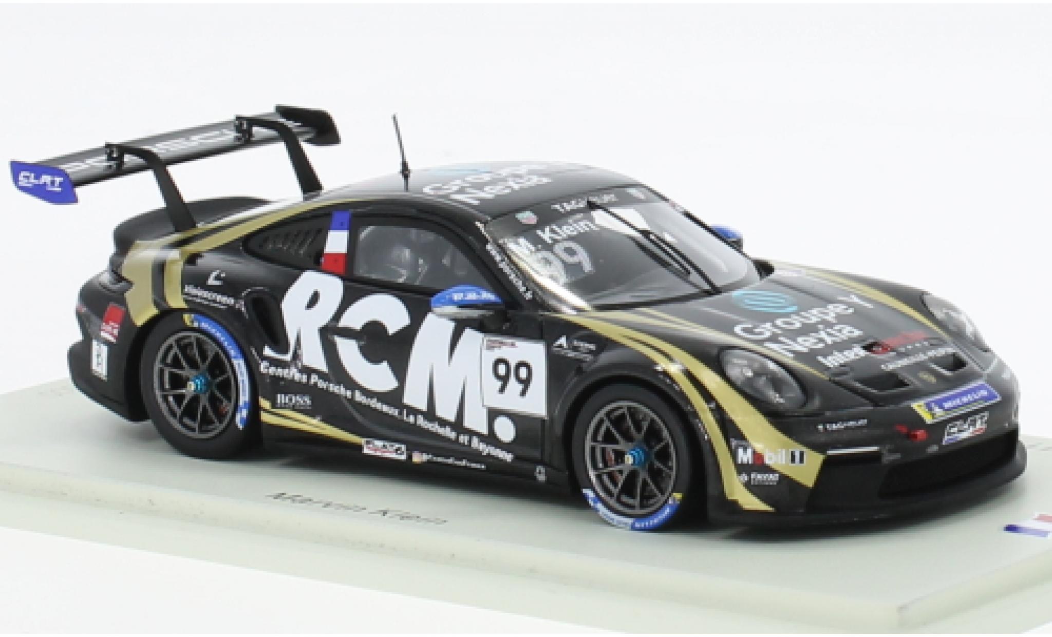 Porsche 991 GT3 Cup 1/43 Spark 911  No.99 Carrera Cup France 2022 modelauto