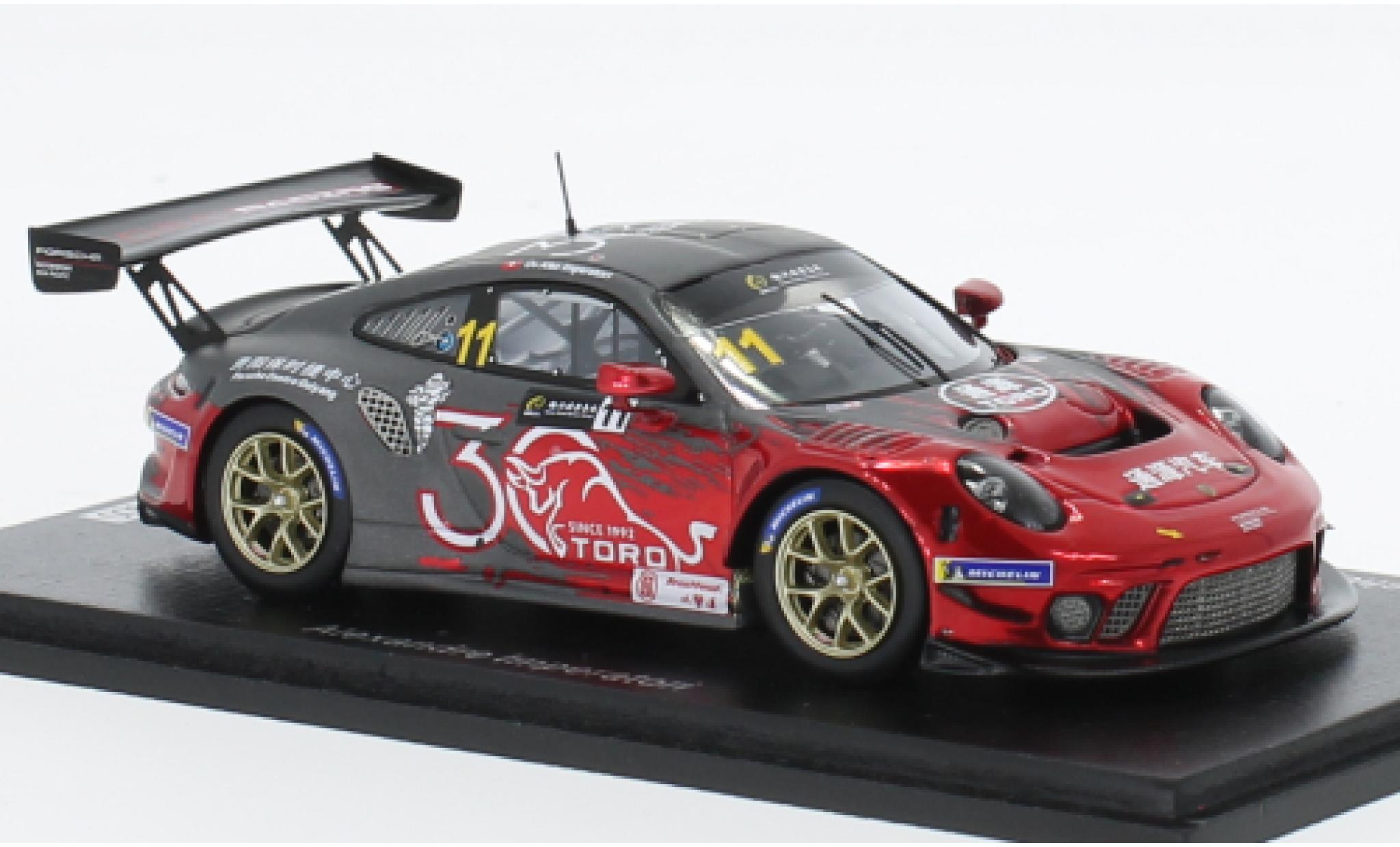 Porsche 991 GT3 R 1/43 Spark 911  No.11 Toro Racing GT Cup Macau 2022 modelauto