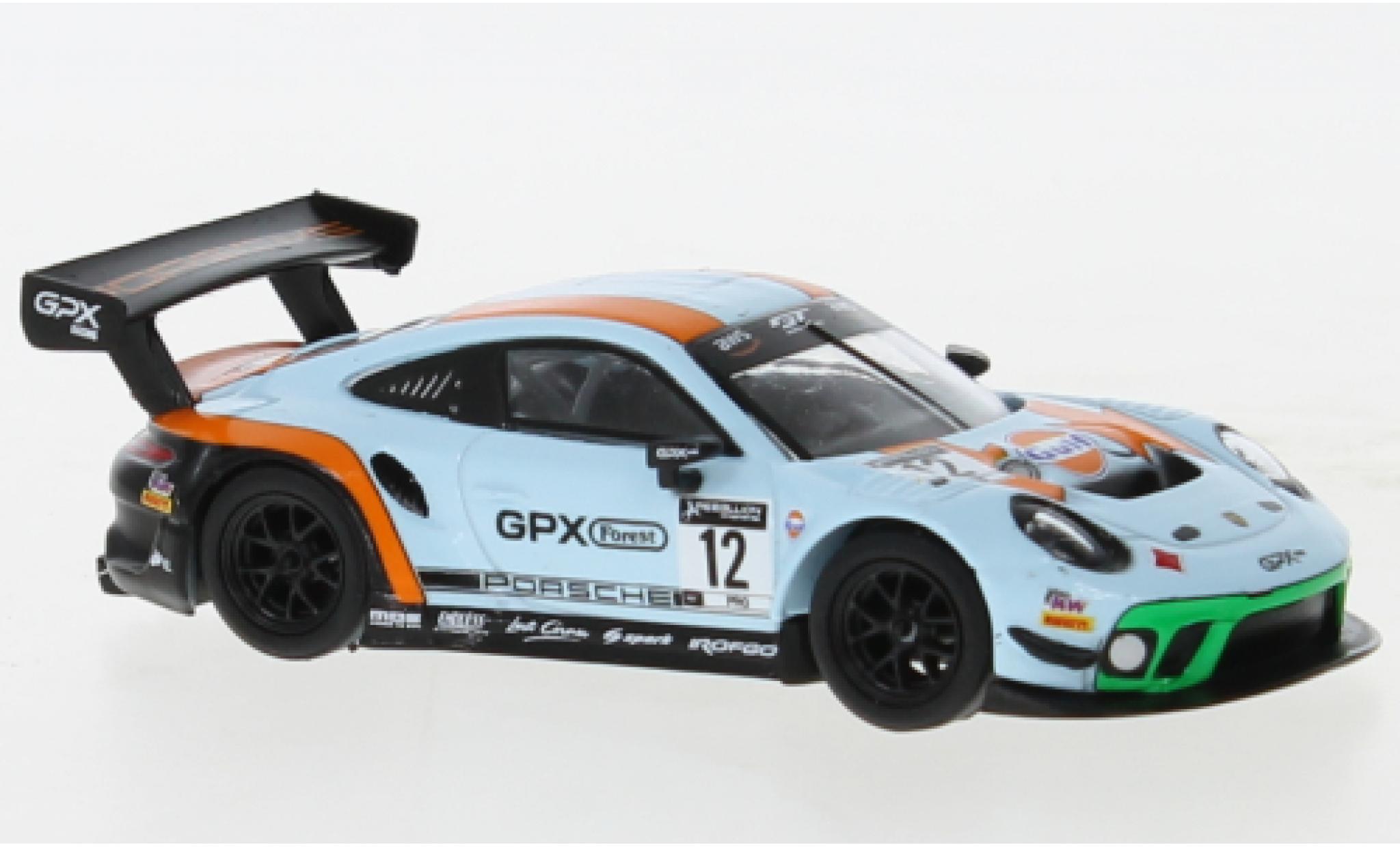 Porsche 991 GT3 R 1/64 Spark 911  No.12 GPX Racing The Diamond modelauto