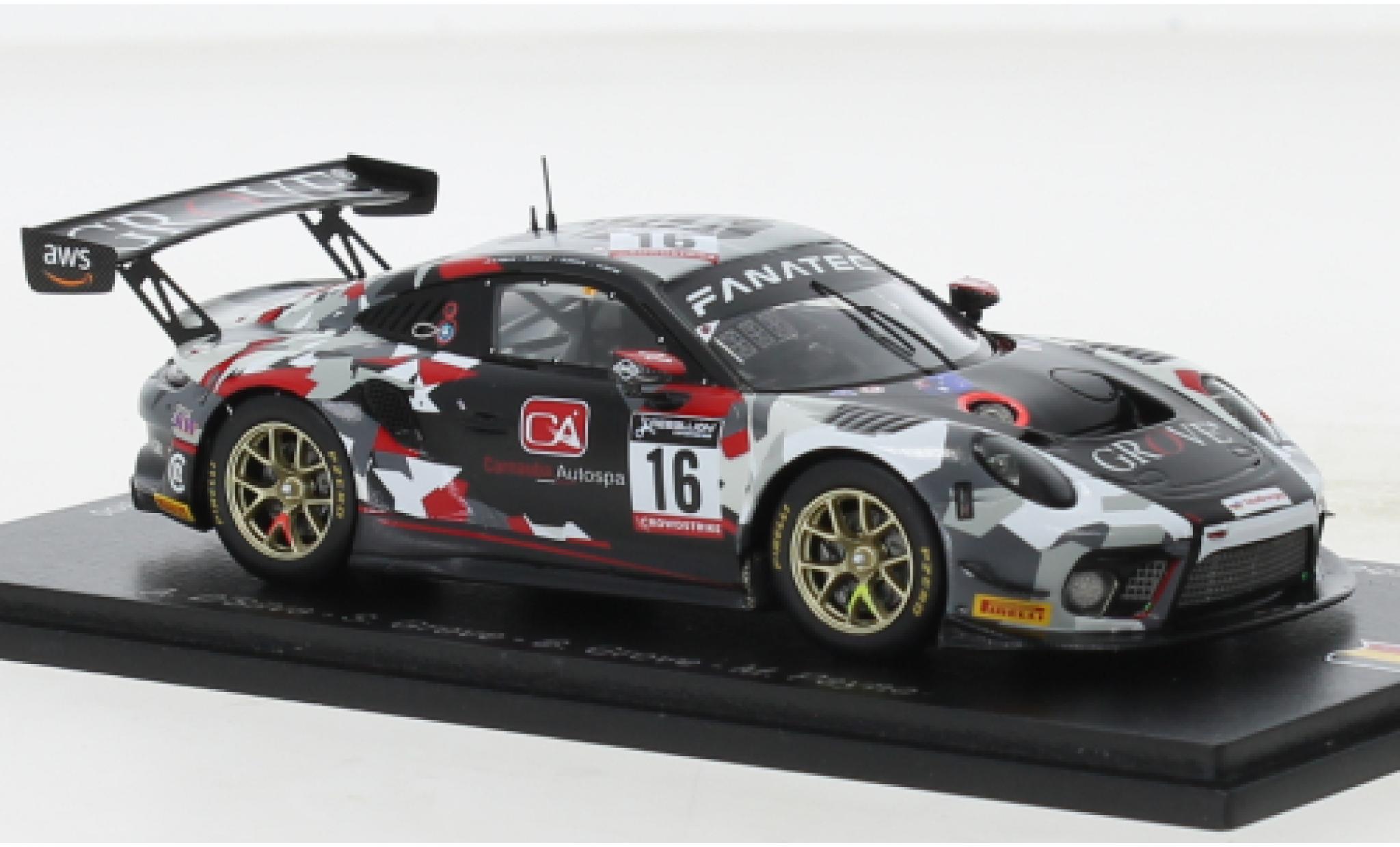 Porsche 991 GT3 R 1/43 Spark 911  No.16 Earl Bamber Motorsport 24h Spa 2022 modelauto