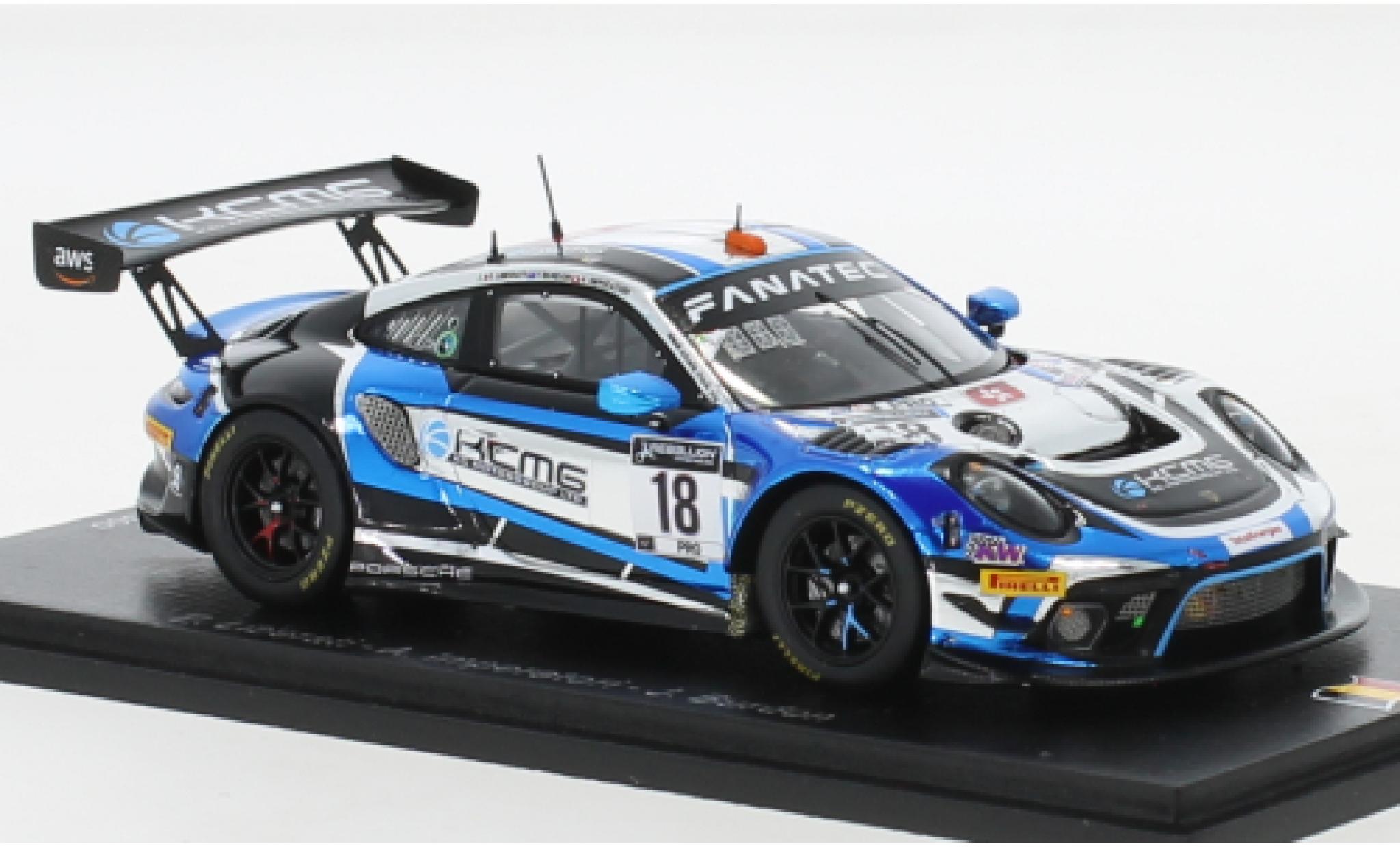 Porsche 991 GT3 R 1/43 Spark 911  No.18 KCMG 24h Spa 2021 modelauto