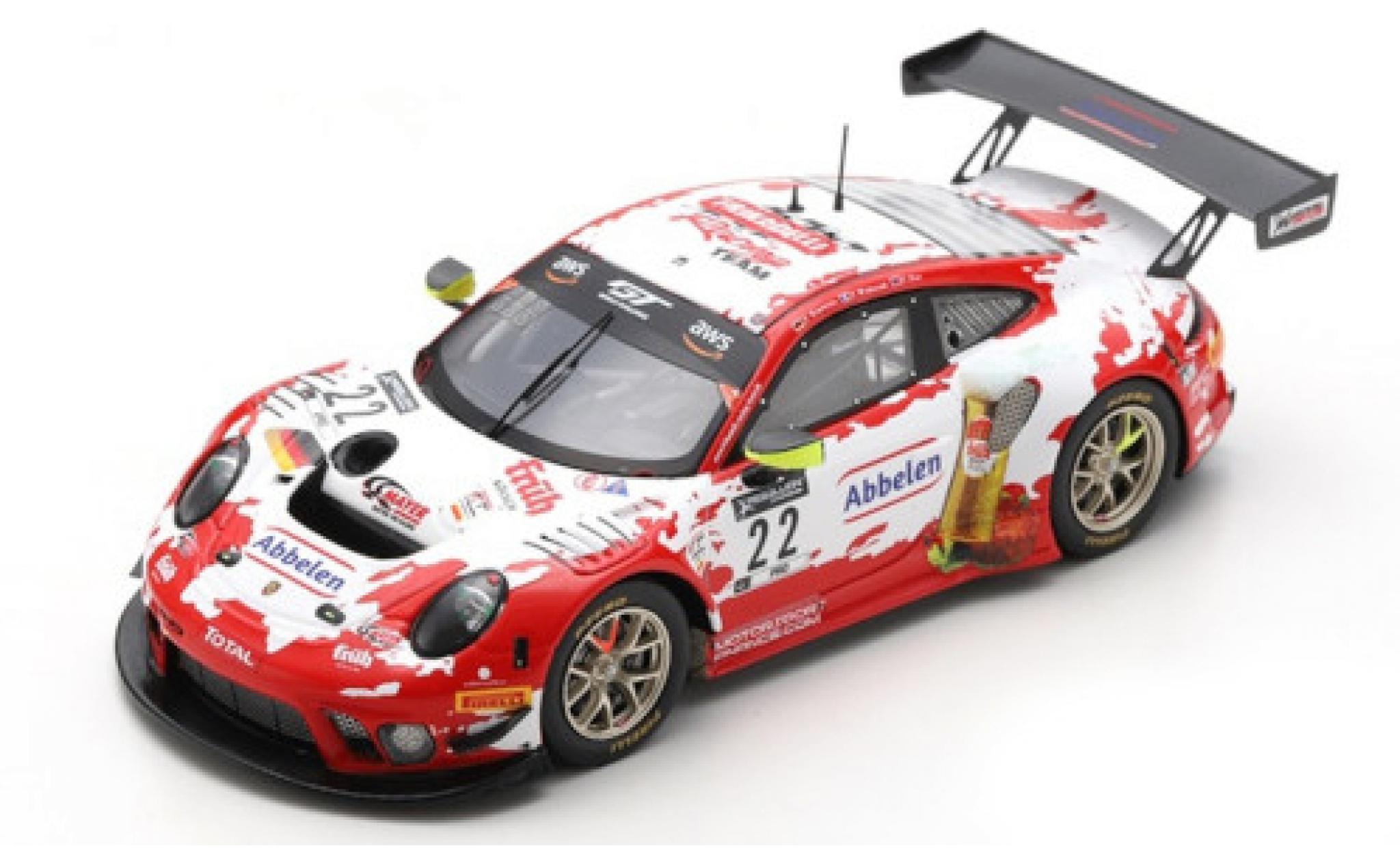 Porsche 992 GT3 R 1/43 Spark 911 (991) No.22 Frikadelli Racing Team 24h Spa 2020 modelauto