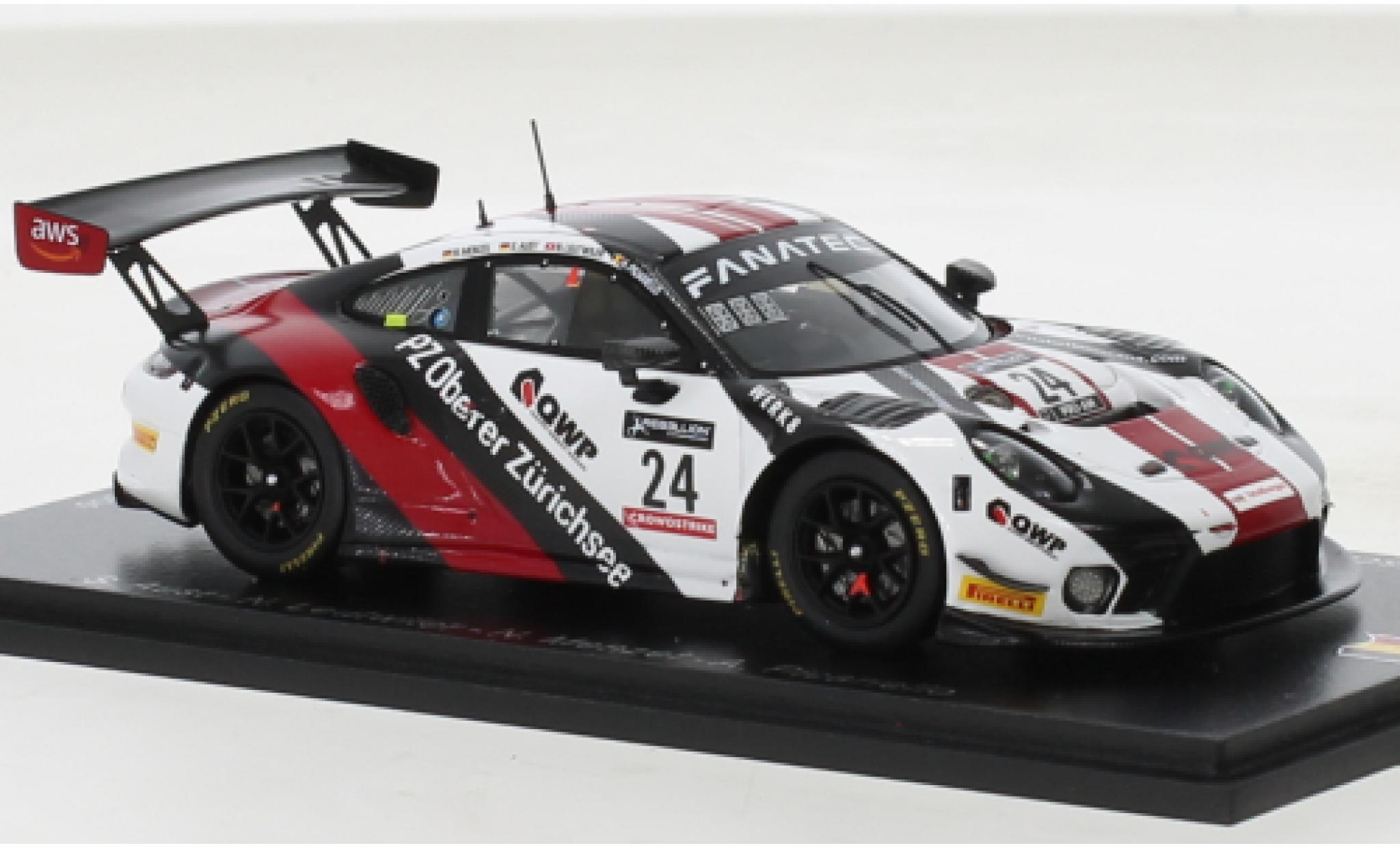 Porsche 991 GT3 R 1/43 Spark 911  No.24 Herberth Motorsport 24h Spa 2022 modelauto