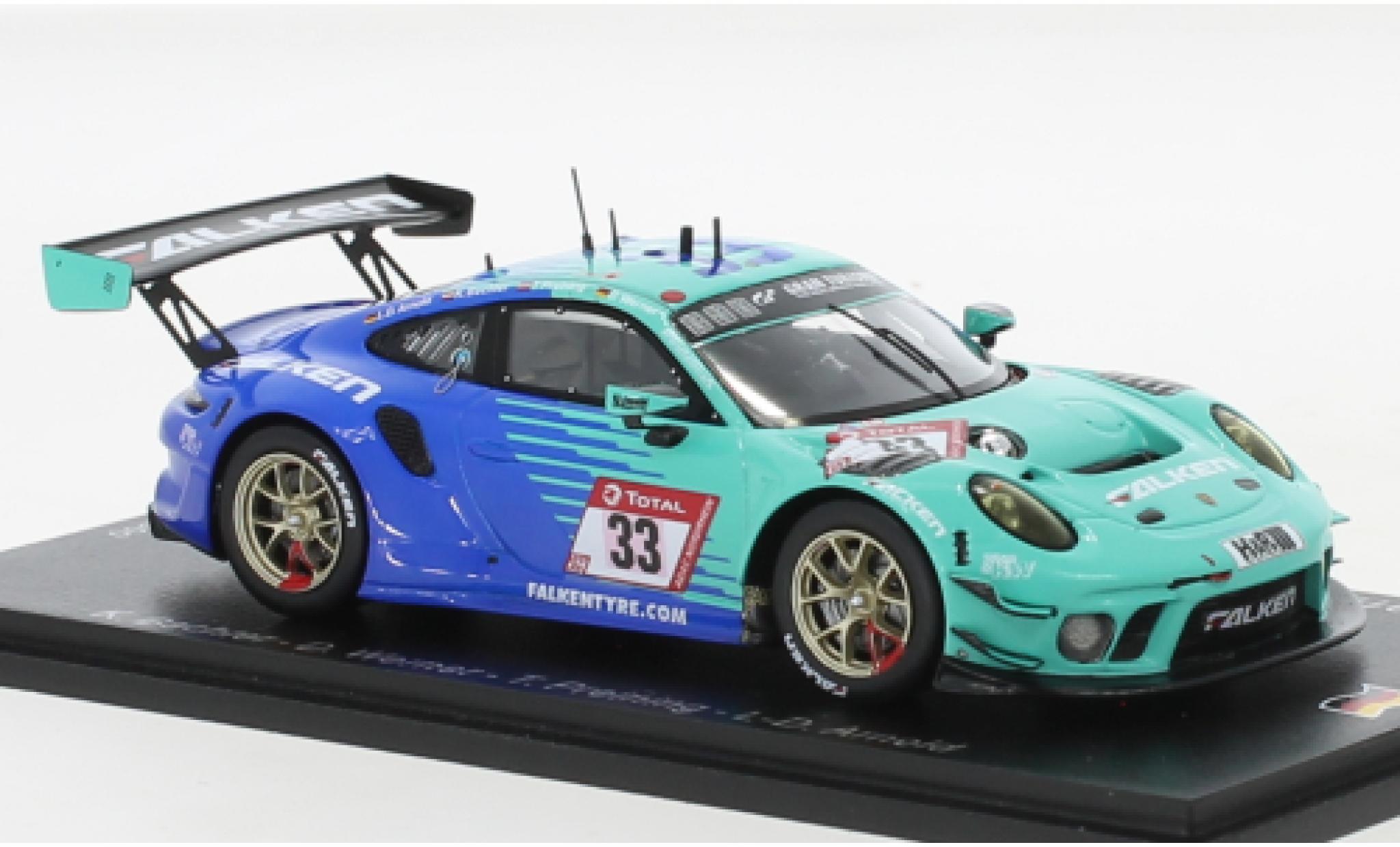Porsche 991 GT3 R 1/43 Spark 911  No.33 Falken Motorsports Falken 24h Nuerburgring 2021 modelauto