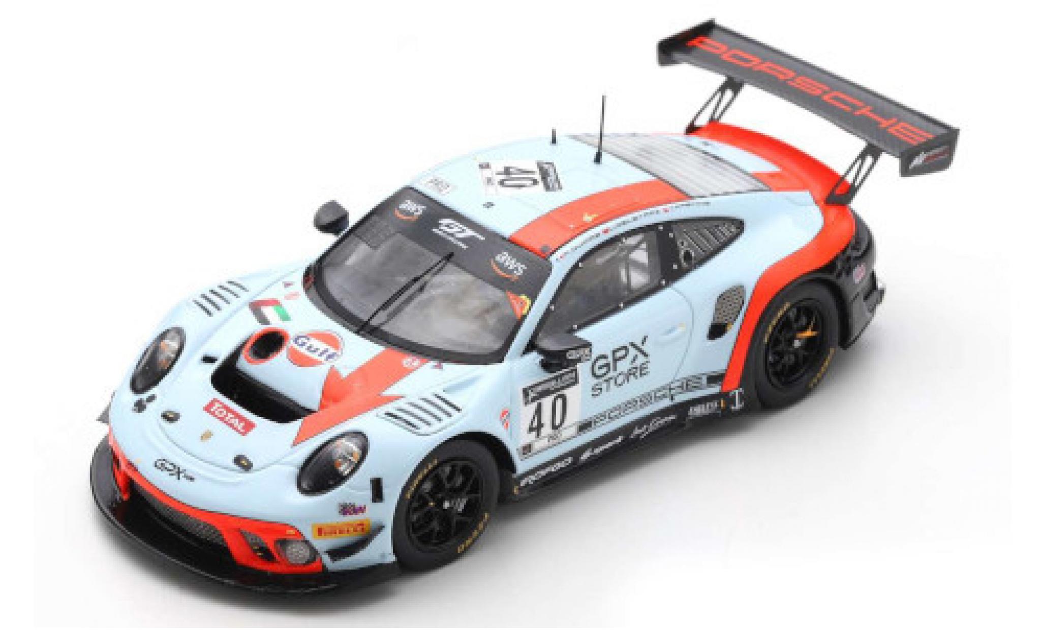 Porsche 992 GT3 R 1/43 Spark 911 (991) No.40 GPX Racing 24h Spa 2020 modelauto