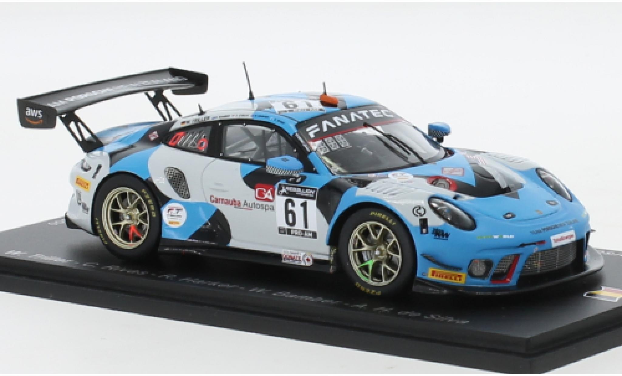 Porsche 991 GT3 R 1/43 Spark 911  No.61 EBM Giga Racing 24h Spa 2021 modelauto