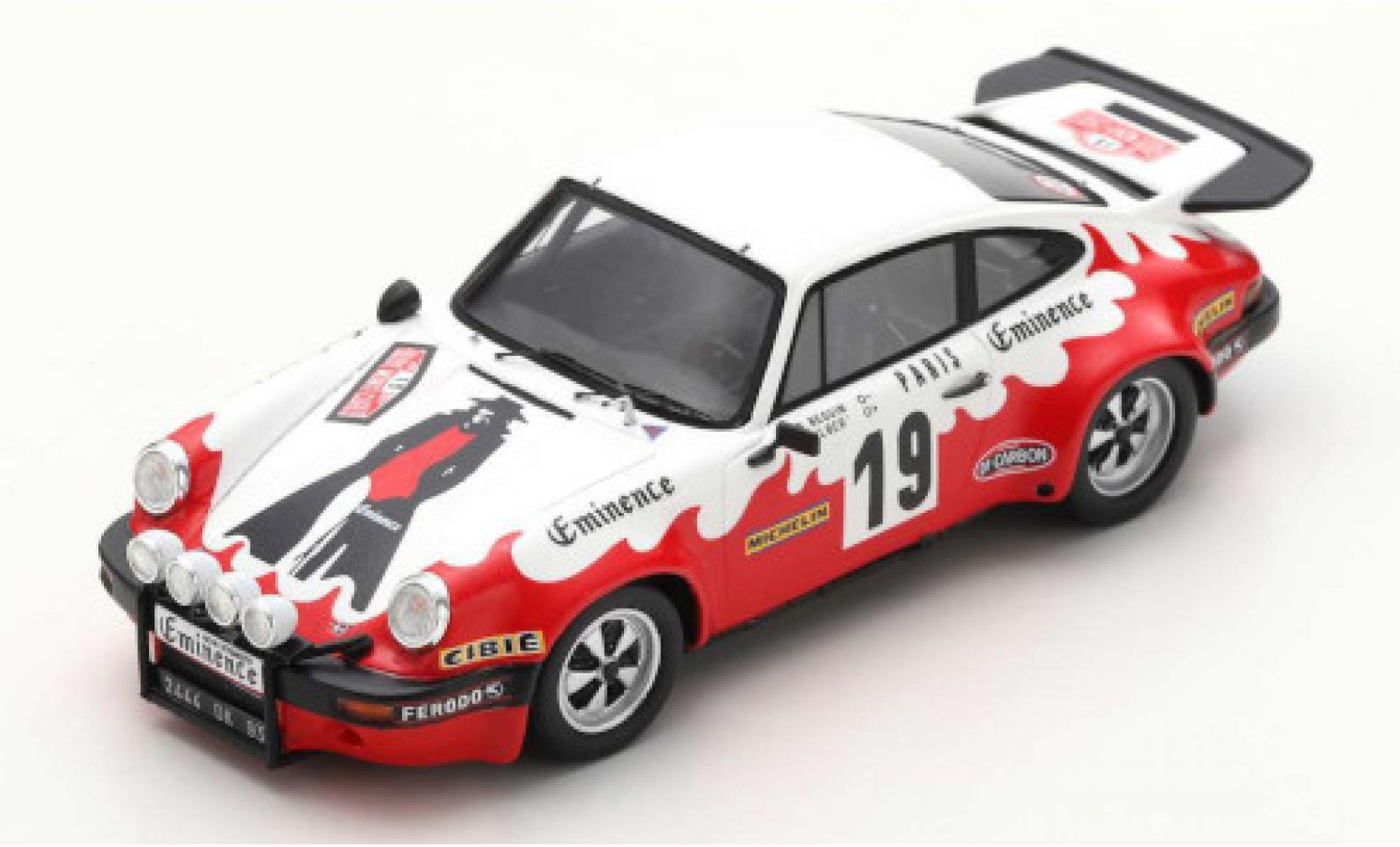 Porsche 930 1/43 Spark 911 Carrera No.19 Rallye WM Rallye Monte Carlo 1977 modelauto