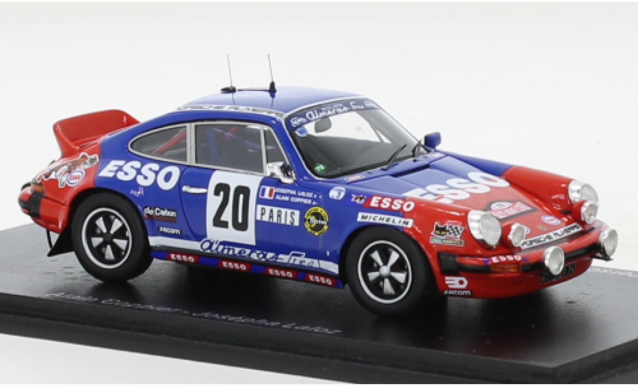 Porsche 930 1/43 Spark 911 Carrera No.20 Esso Rallye WM Rallye Monte Carlo 1980 modelauto