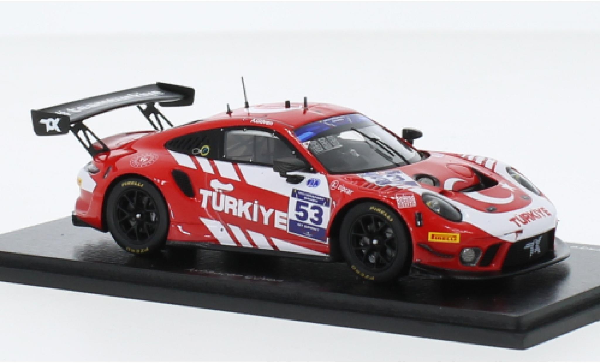 Porsche 911 1/43 Spark GT3 R No.53 Team T&uuml;rkiye FIA Motorsport Games GT Sprint Cup Paul Ricard 2022 modelauto
