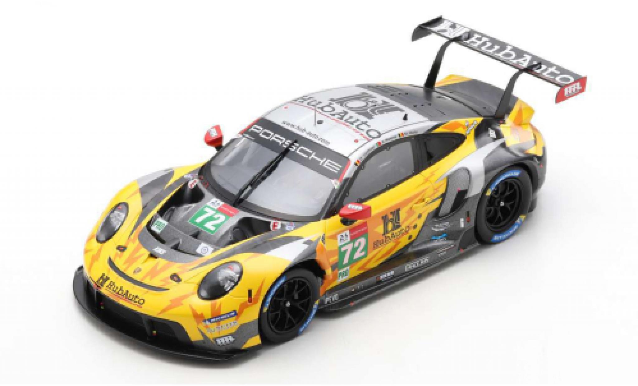 Porsche 911 1/43 Spark RSR-19 No.72 Hub Auto Racing 24h Le Mans 2021 modelauto