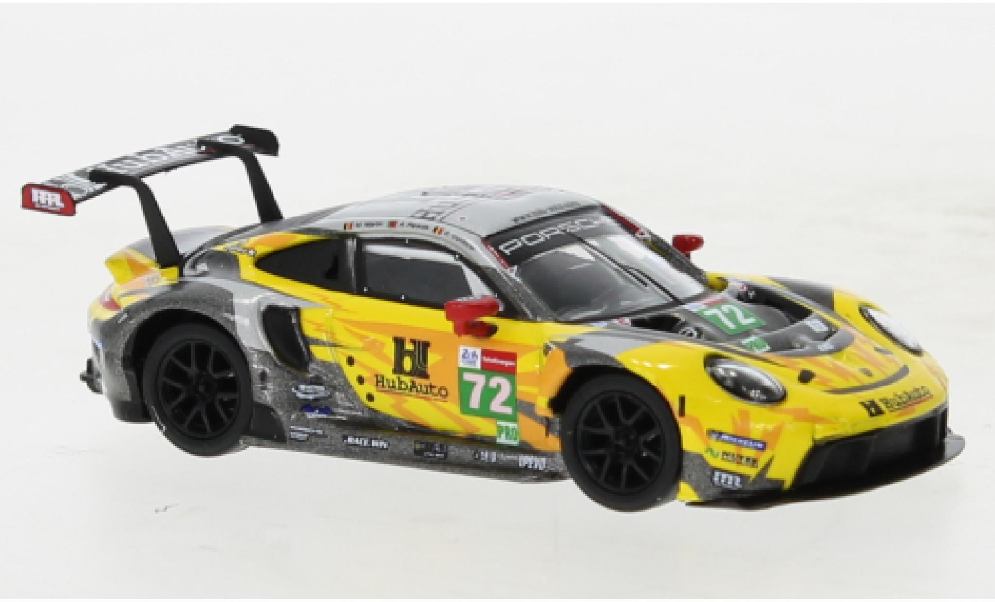 Porsche 911 1/64 Spark RSR-19 No.72 Hub voiture Racing 24h Le Mans 2021 modelauto
