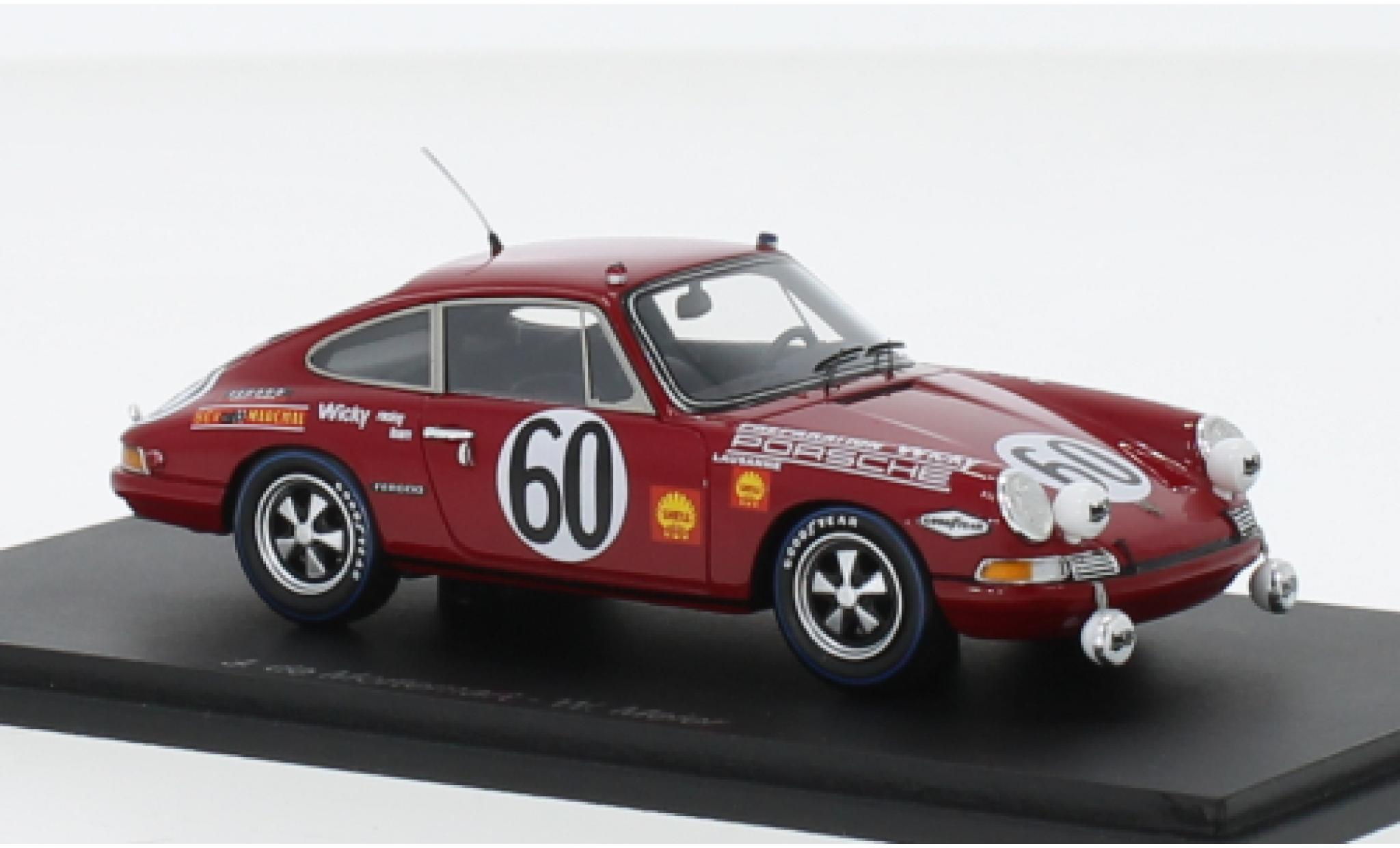Porsche 911 1/43 Spark T No.60 24h Le Mans 1968 modelauto