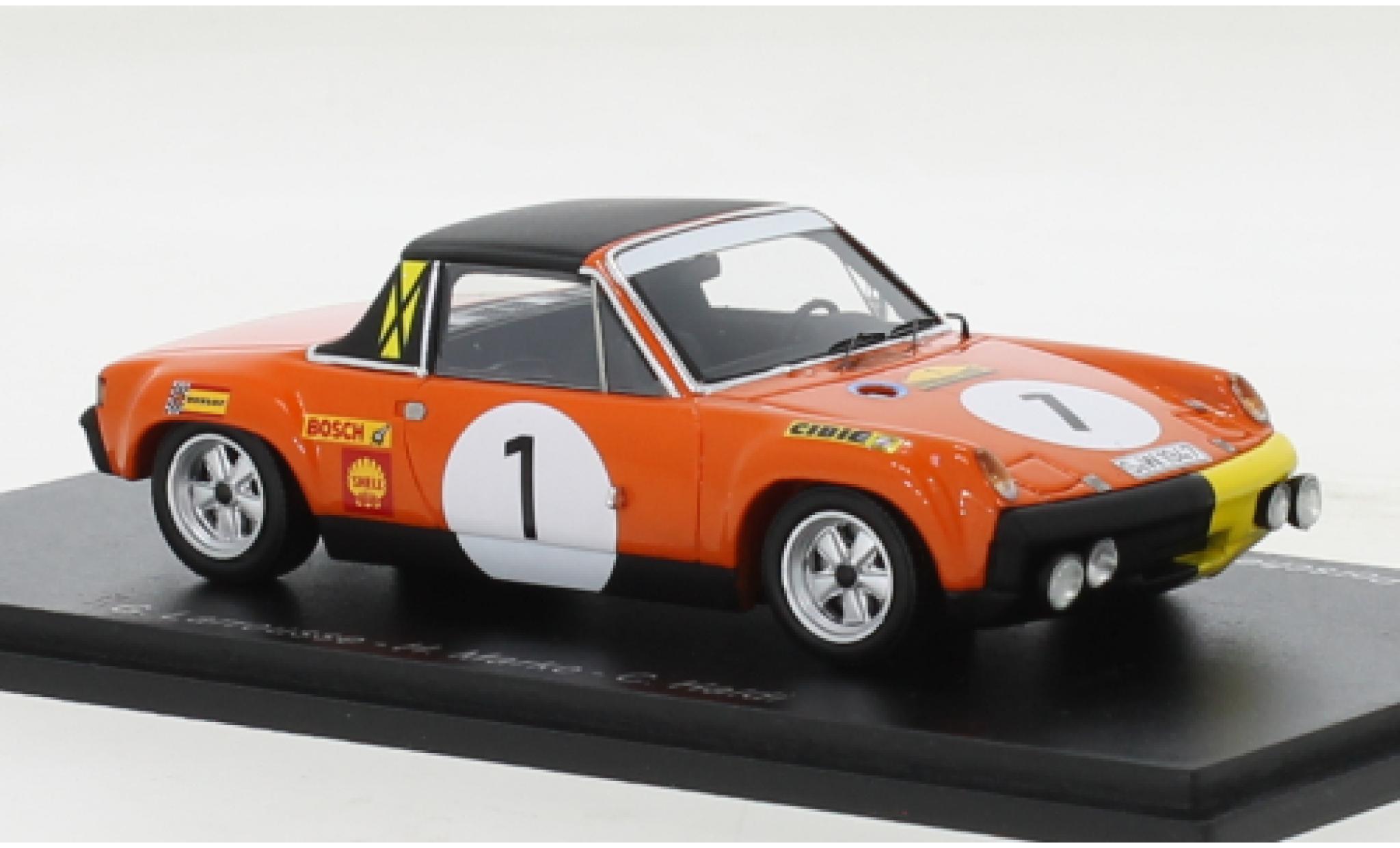 Porsche 914 1/43 Spark /6 No.1 Marathon de la Route 1970 modelauto