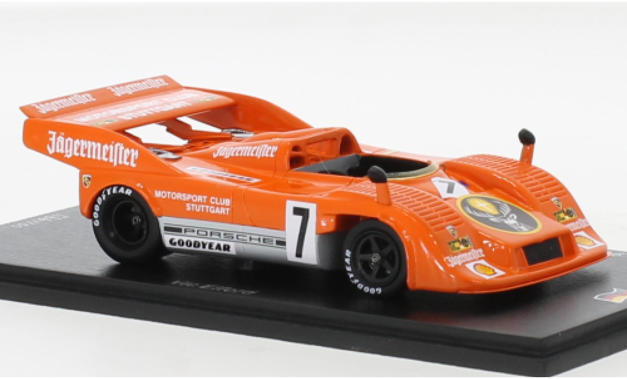 Porsche 917 1973 1/43 Spark /30 RHD No.7 J&auml;germeister Interserie Hockenheim modelauto