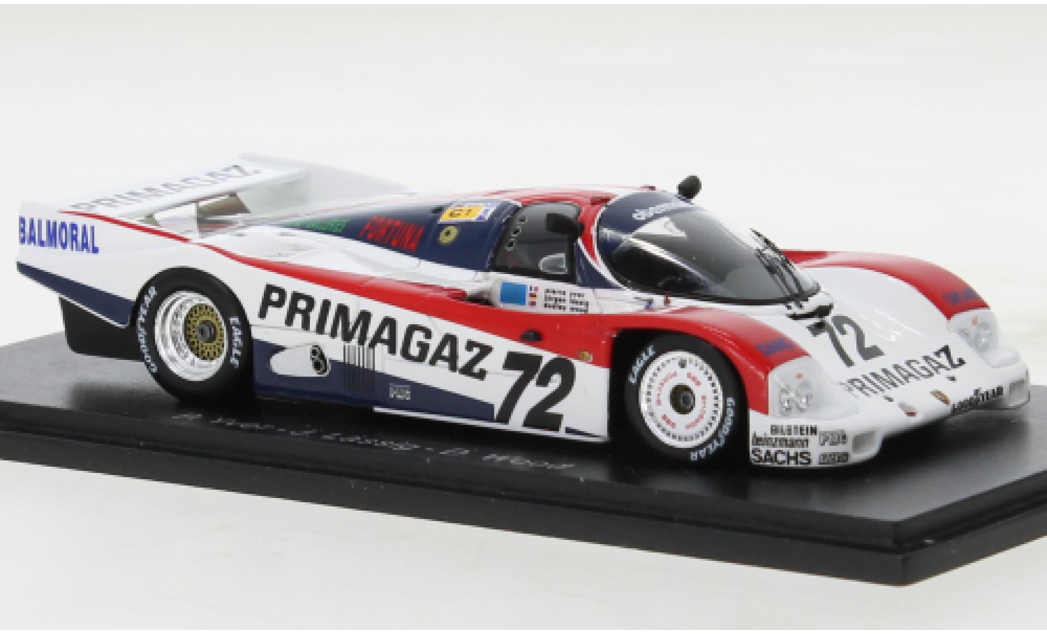 Porsche 962 1988 1/43 Spark C No.72 24h Le Mans modelauto