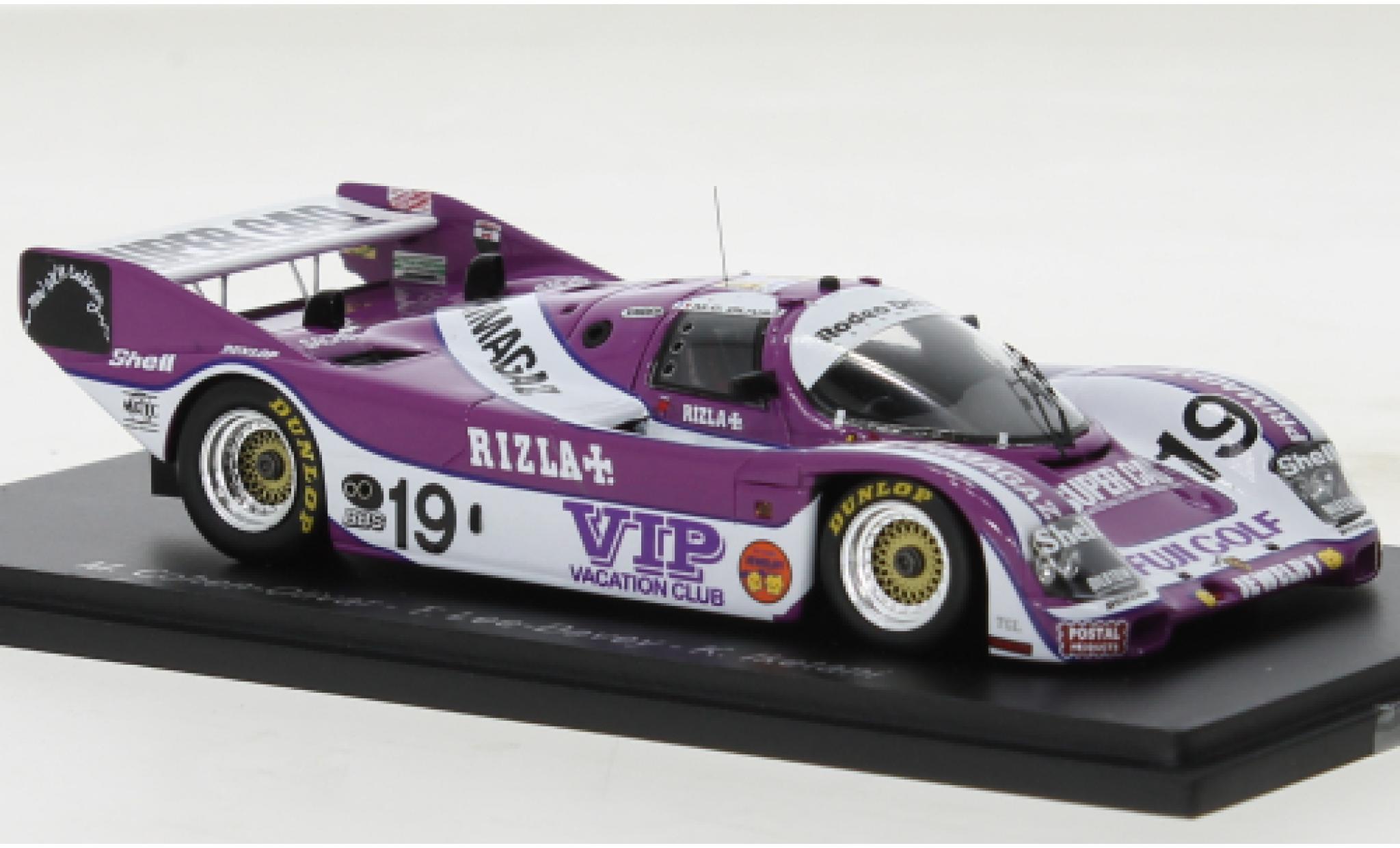 Porsche 962 1990 1/43 Spark C RHD No.19 24h Le Mans modelauto