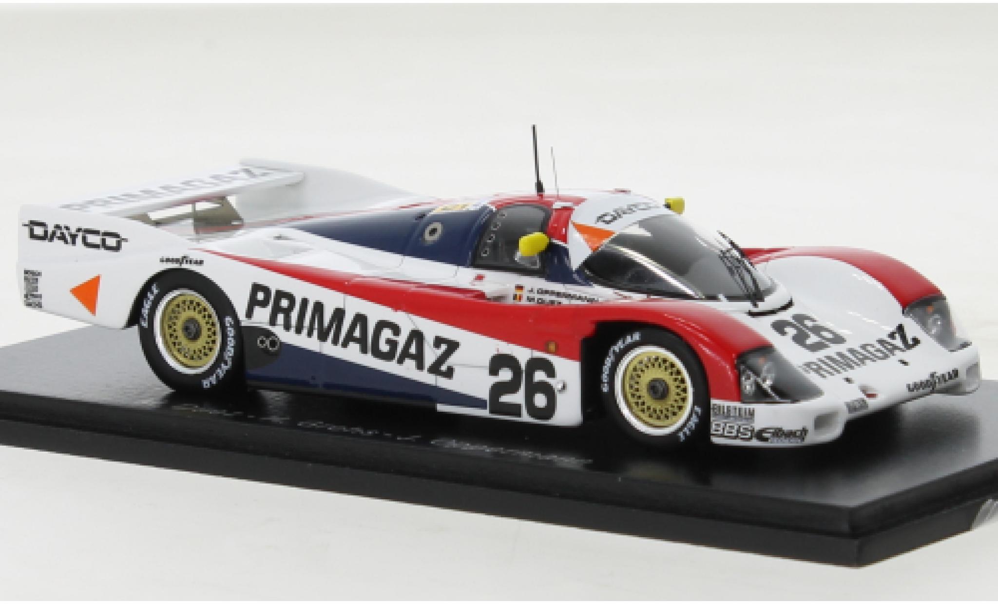 Porsche 962 1990 1/43 Spark C RHD No.26 Primagaz 24h Le Mans modelauto