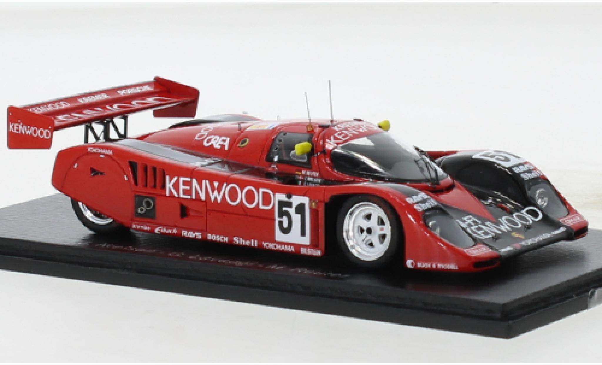 Porsche 962 1992 1/43 Spark CK 6 RHD No.51 Kremer Racing Kenwood 24h Le Mans modelauto