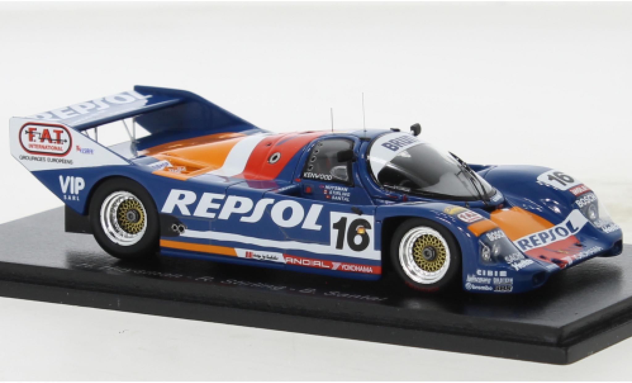 Porsche 962 1991 1/43 Spark C No.16 Repsol 24h Le Mans modelauto