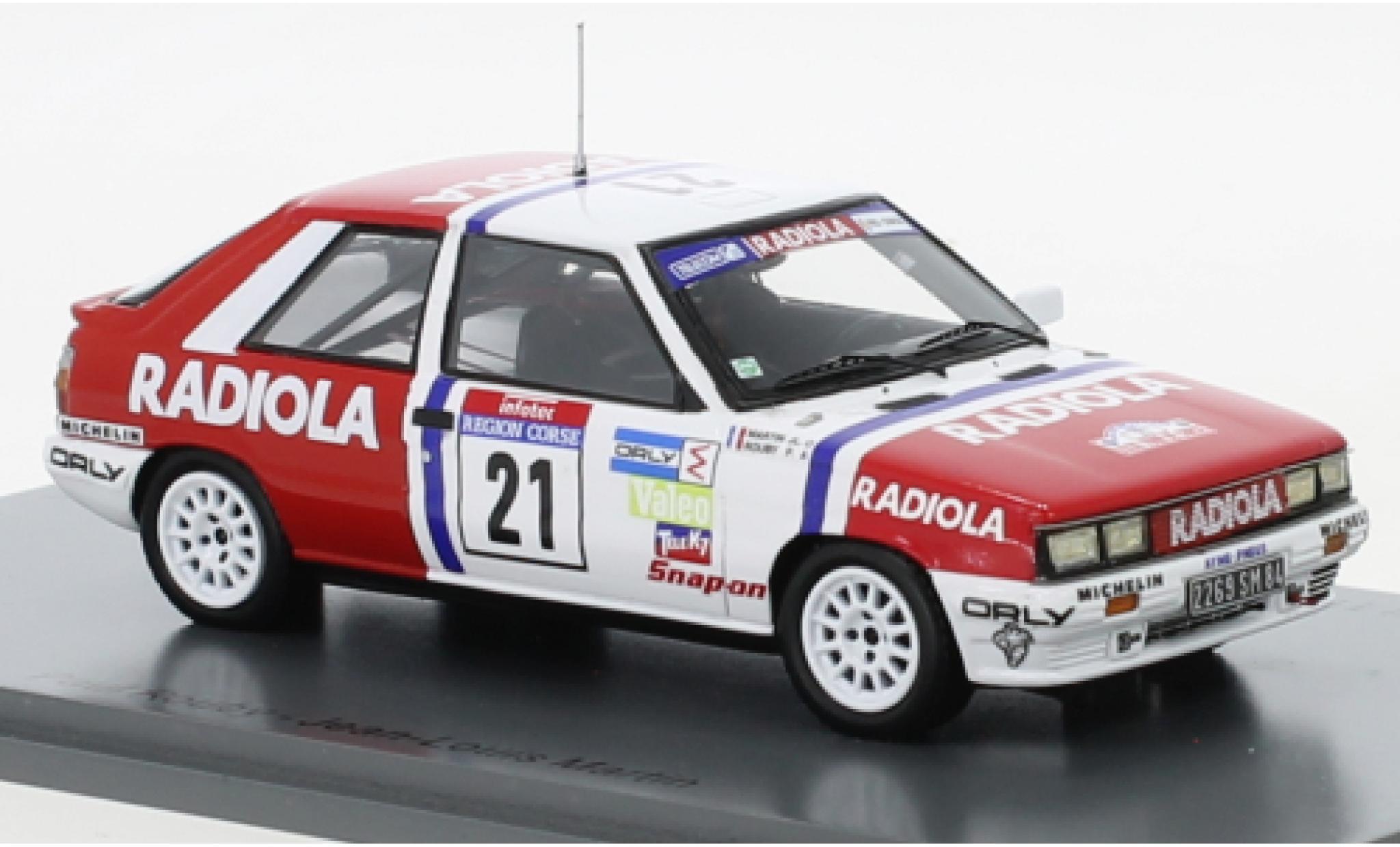 Renault 11 1/43 Spark Turbo No.21 Rallye WM Tour de Corse 1987 modelauto