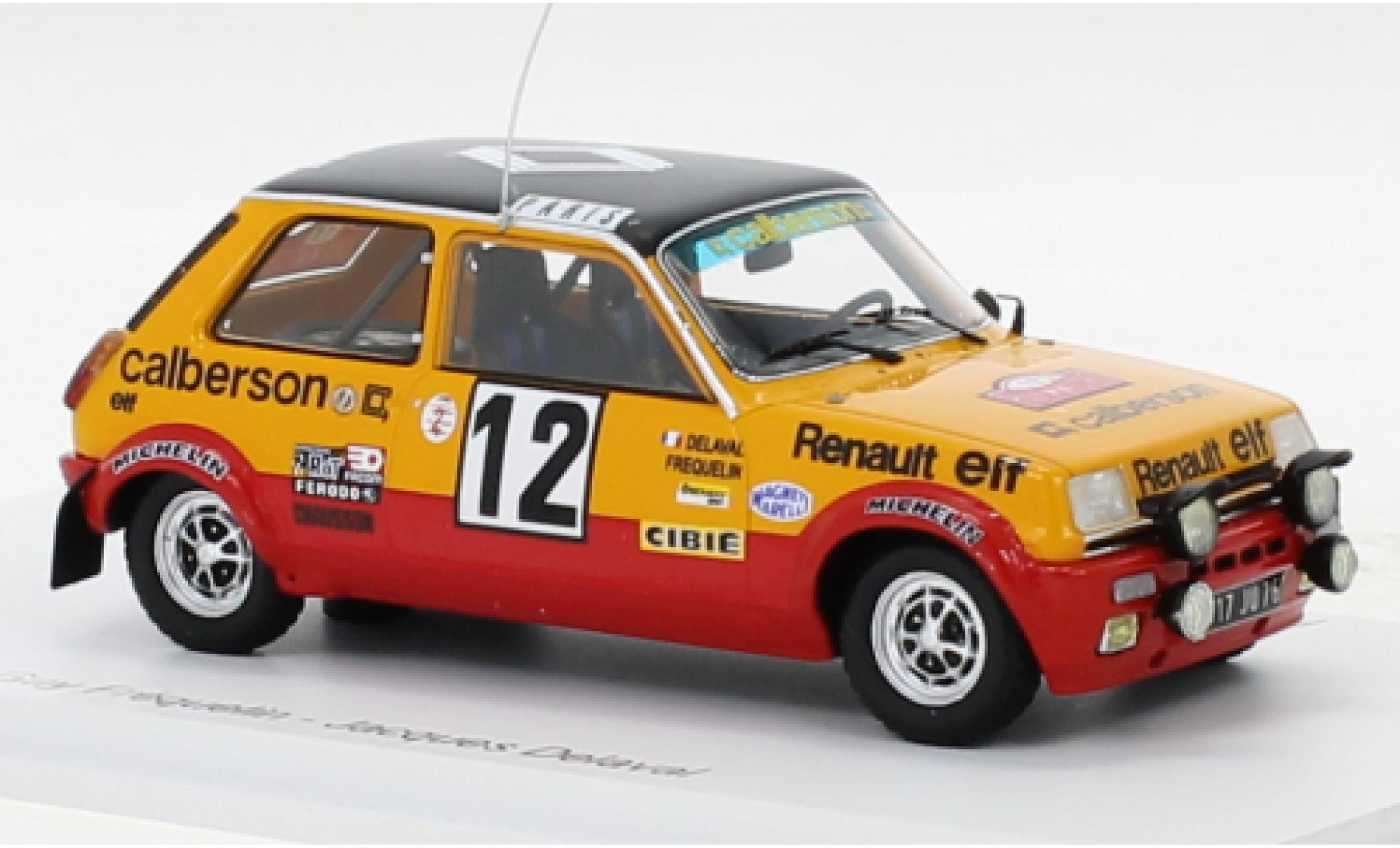 Renault 5 1/43 Spark Alpine Gr.2 No.12 Calberson Rallye WM Rallye Monte Carlo 1978 modelauto