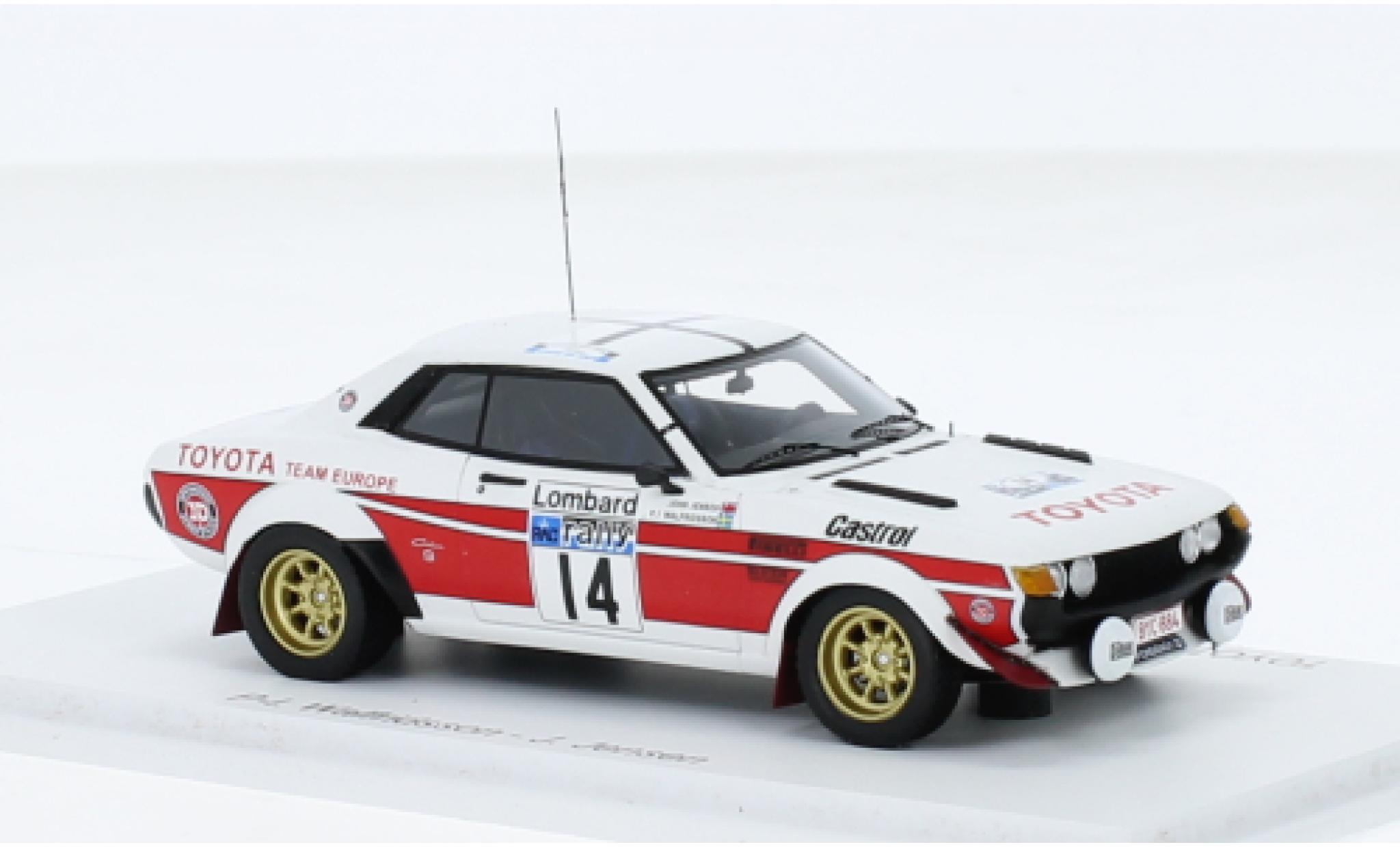 Toyota Celica 1/43 Spark 2000 GT (TA22) No.14 Rallye WM RAC Rallye 1977 modelauto