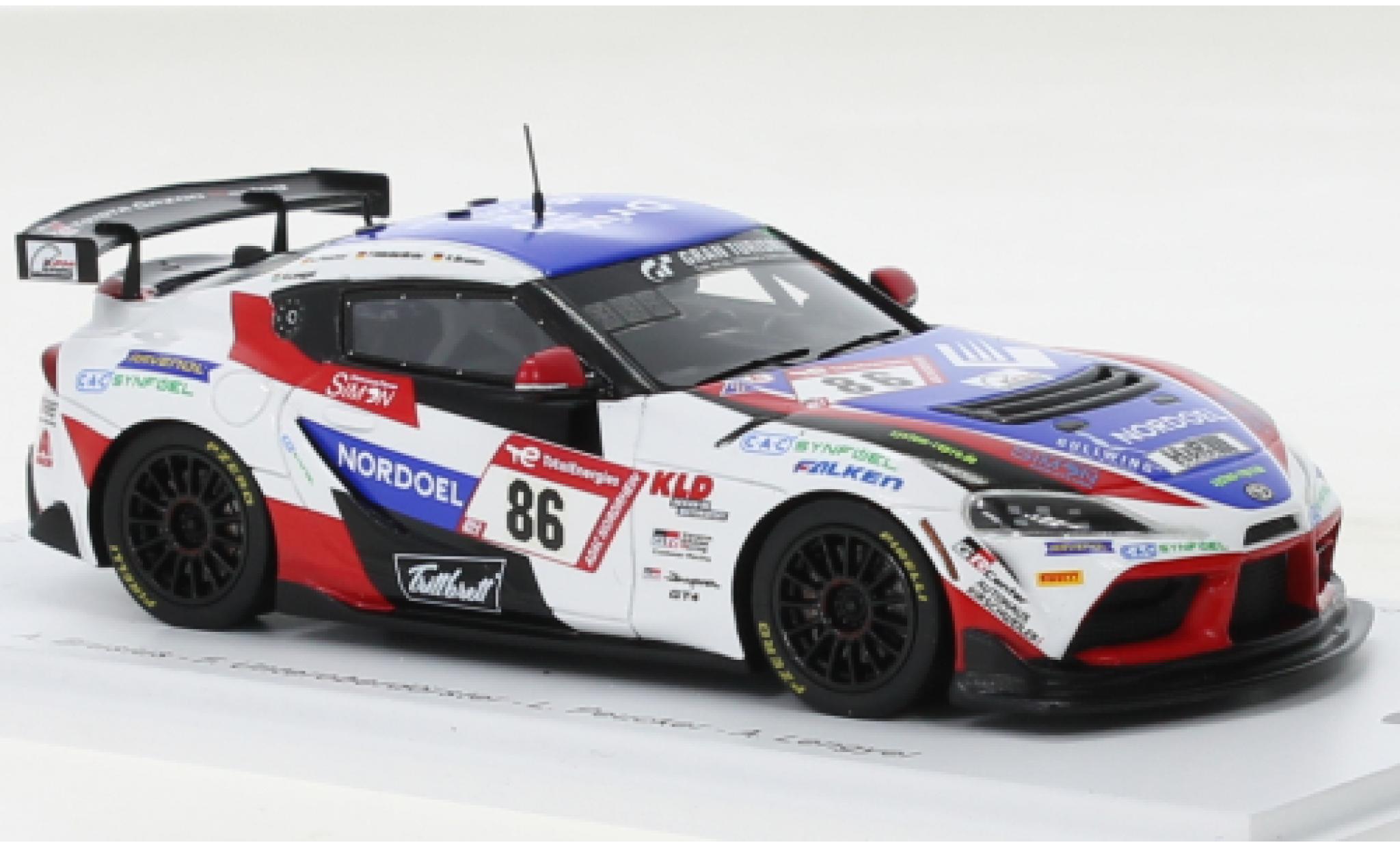 Aston Martin V8 Vantage GT4 1/43 Spark Toyota GR Supra GT4 No.86 Toyota Gazoo Racing Europe 24h N&uuml;rburgring 2022 modelauto