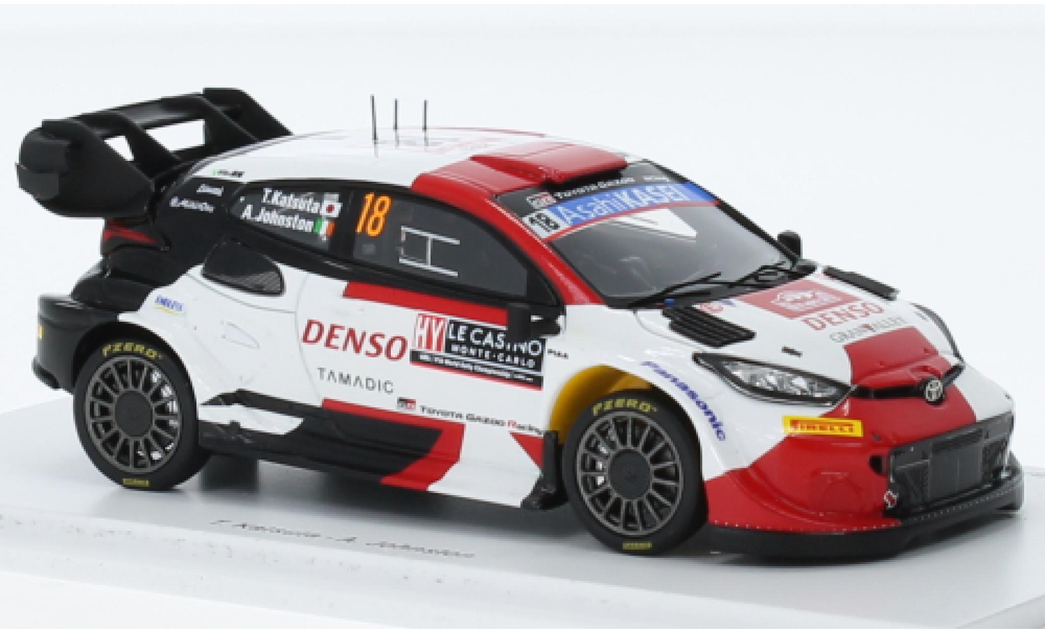 Toyota Yaris 1/43 Spark GR Rally1 hybride No.18 Gazoo Racing WRT Rallye WM Rallye Monte Carlo 2023 modelauto
