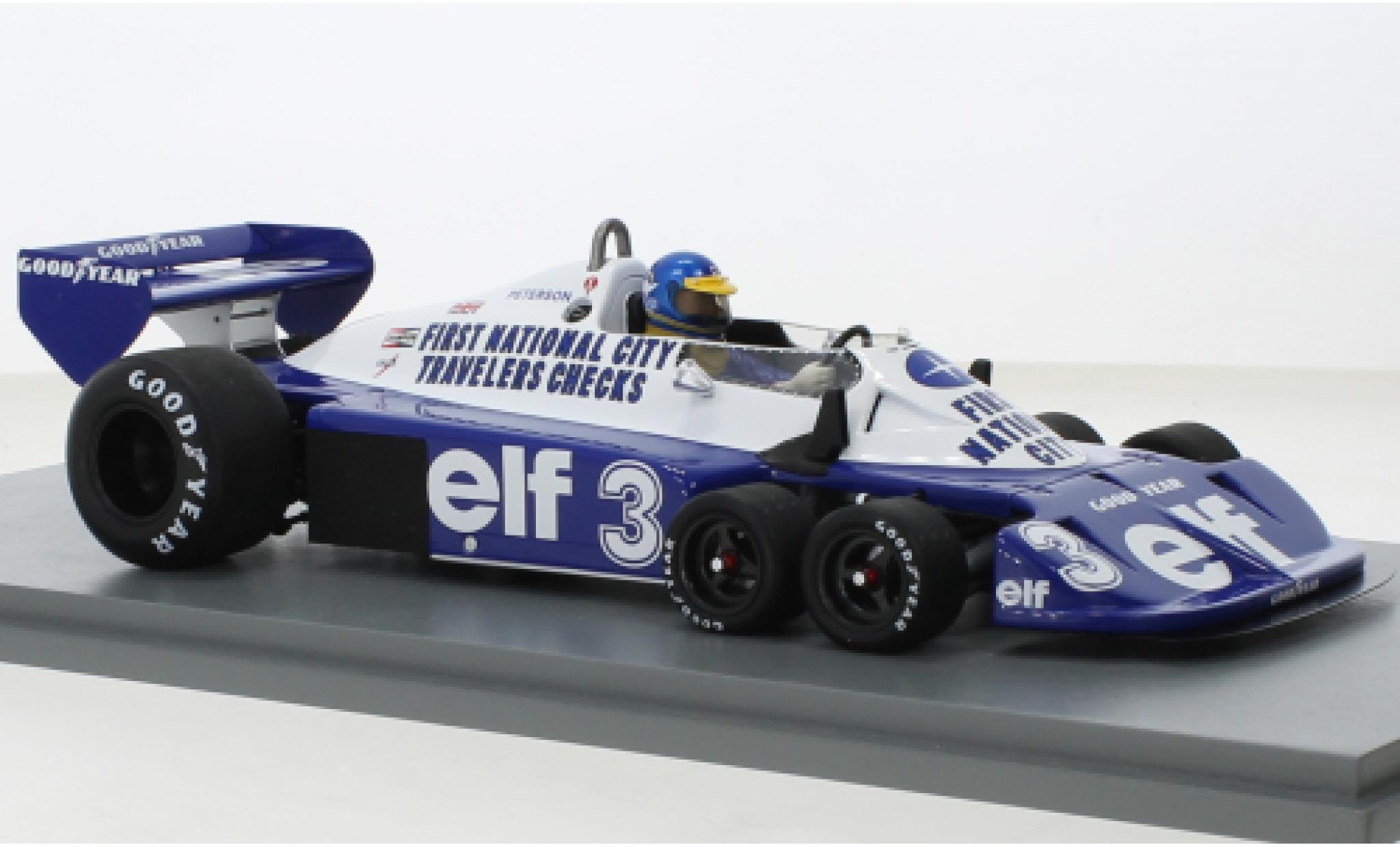 Tyrrell P34 1/18 Spark No.3 formule 1 GP Allemagne 1977 modelauto
