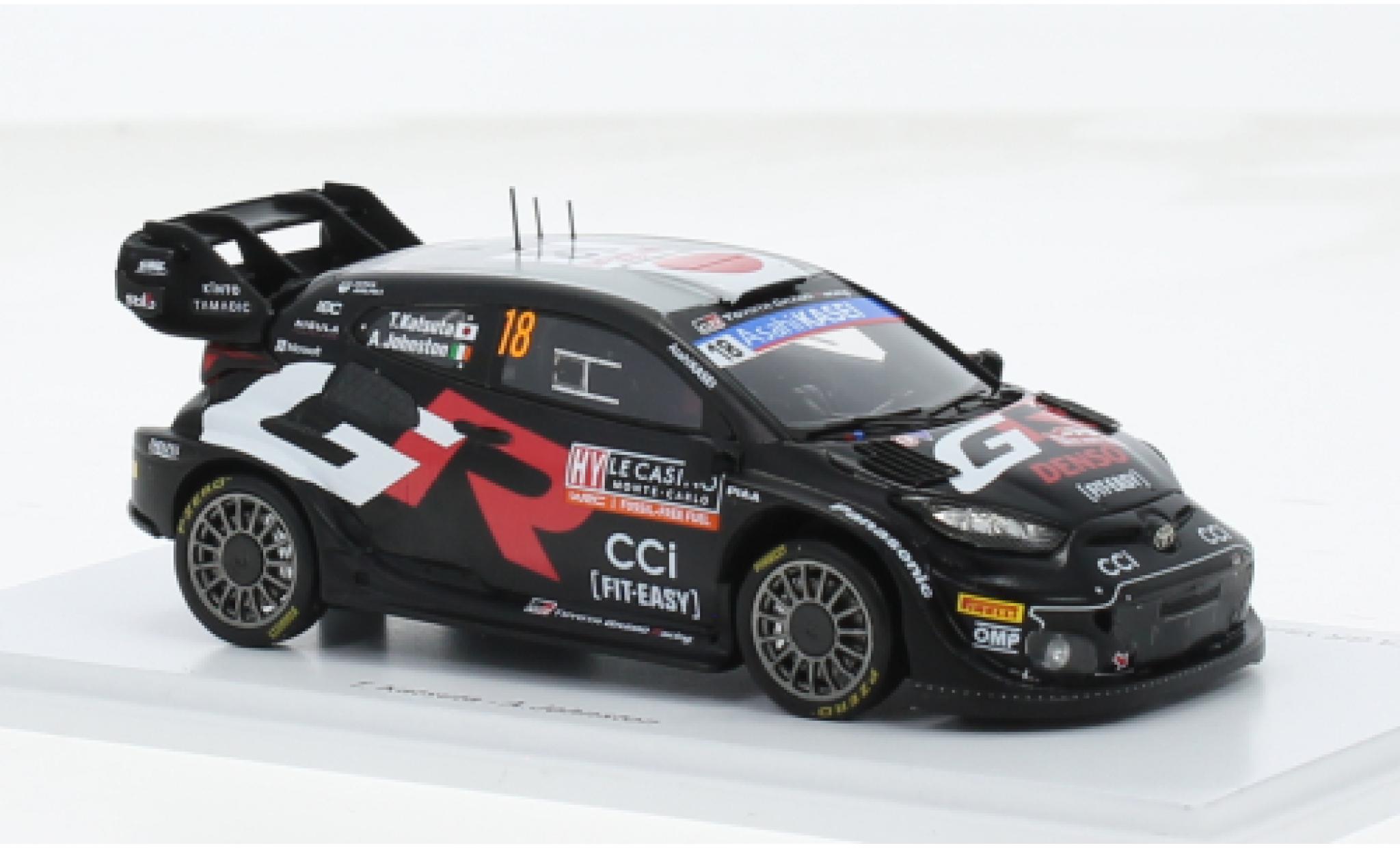 Toyota Yaris 1/43 Spark GR Rally1 Hybrid No.18 Gazoo Racing WRT Rallye WM Rallye Monte Carlo 2024 1:43 modelauto