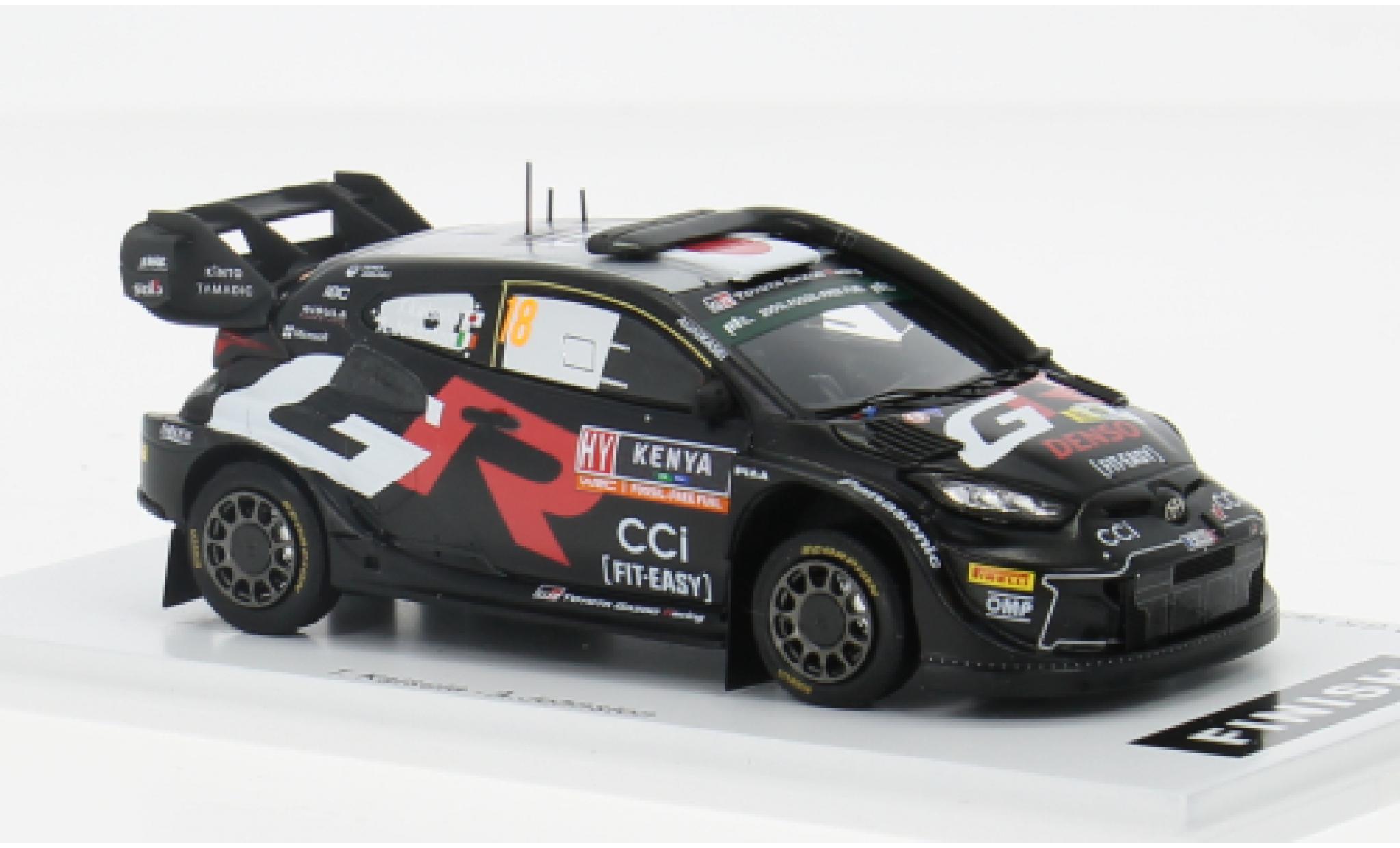 Toyota Yaris 1/43 Spark GR Rally1 Hybrid No.18 Gazoo Racing WRT Rallye WM Safari Rallye 2024 1:43 modelauto