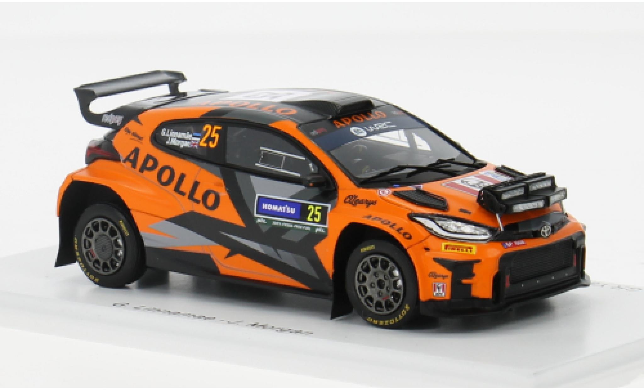Toyota Yaris 1/43 Spark GR Rally2 No.25 Red Grey Team Rallye WM Rallye Schweden 2024 1:43 modelauto