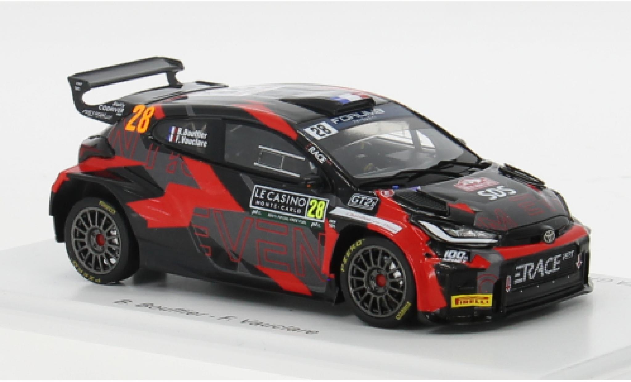 Toyota Yaris 1/43 Spark GR Rally2 No.28 Erace WRT Rallye WM Rallye Monte Carlo 2024 1:43 modelauto