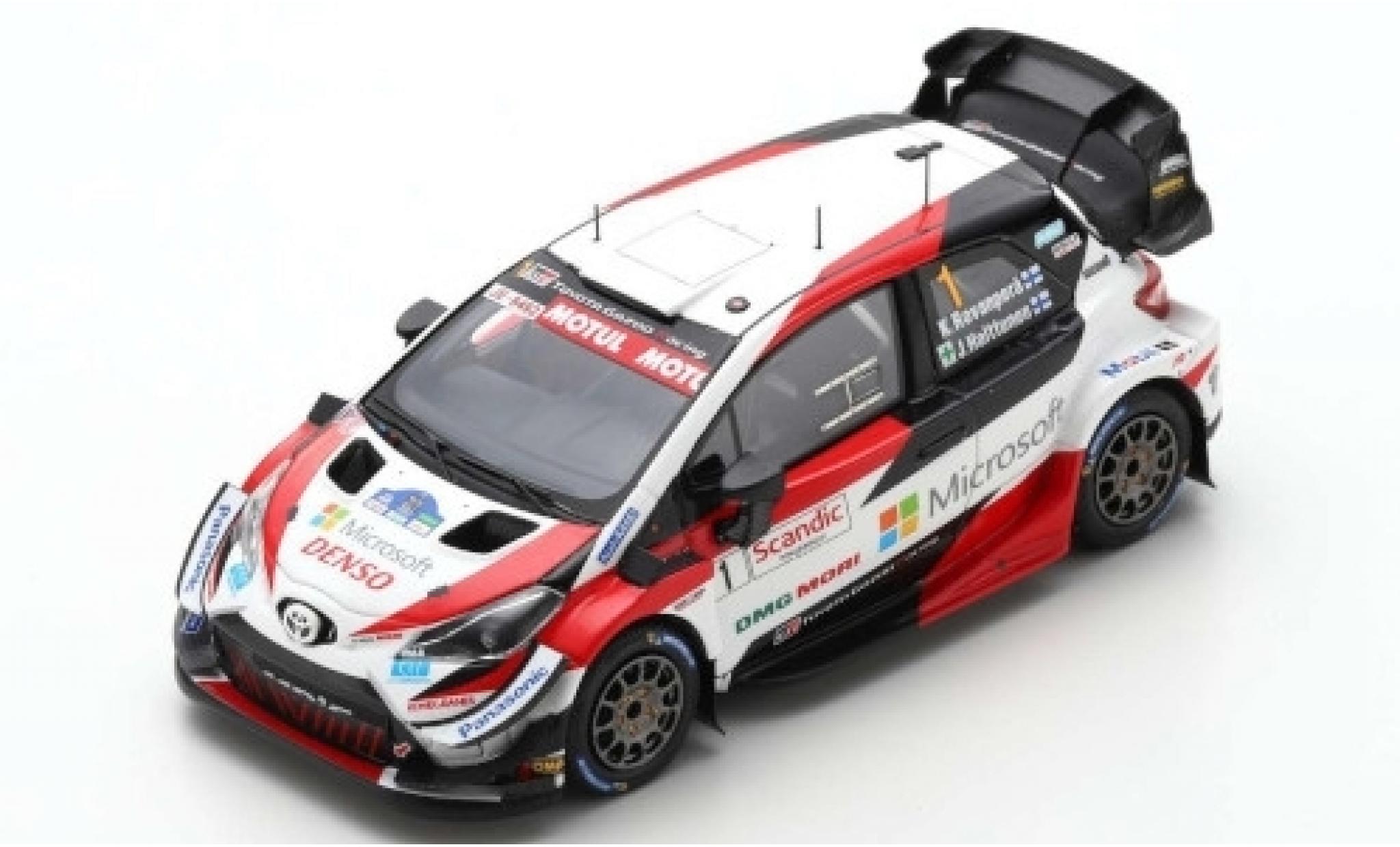 Toyota Yaris 1/43 Spark WRC No.1 Gazoo Racing WRT Microsoft WRC Arctic Lapland Rally 2020 K.Rovanper&auml;/J.Halttunen modelauto